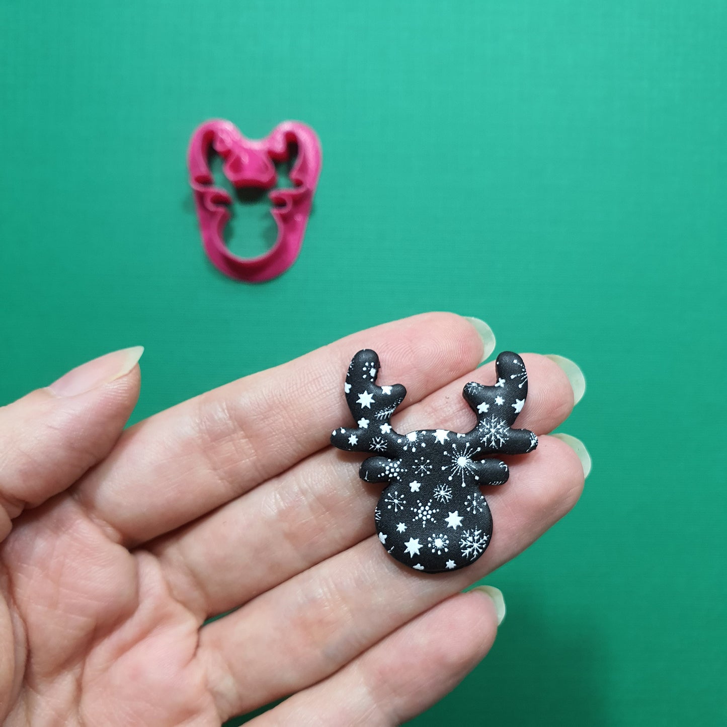 Clay cutters Polymer clay tools "Christmas Reindeer" earrings jewelry cutters