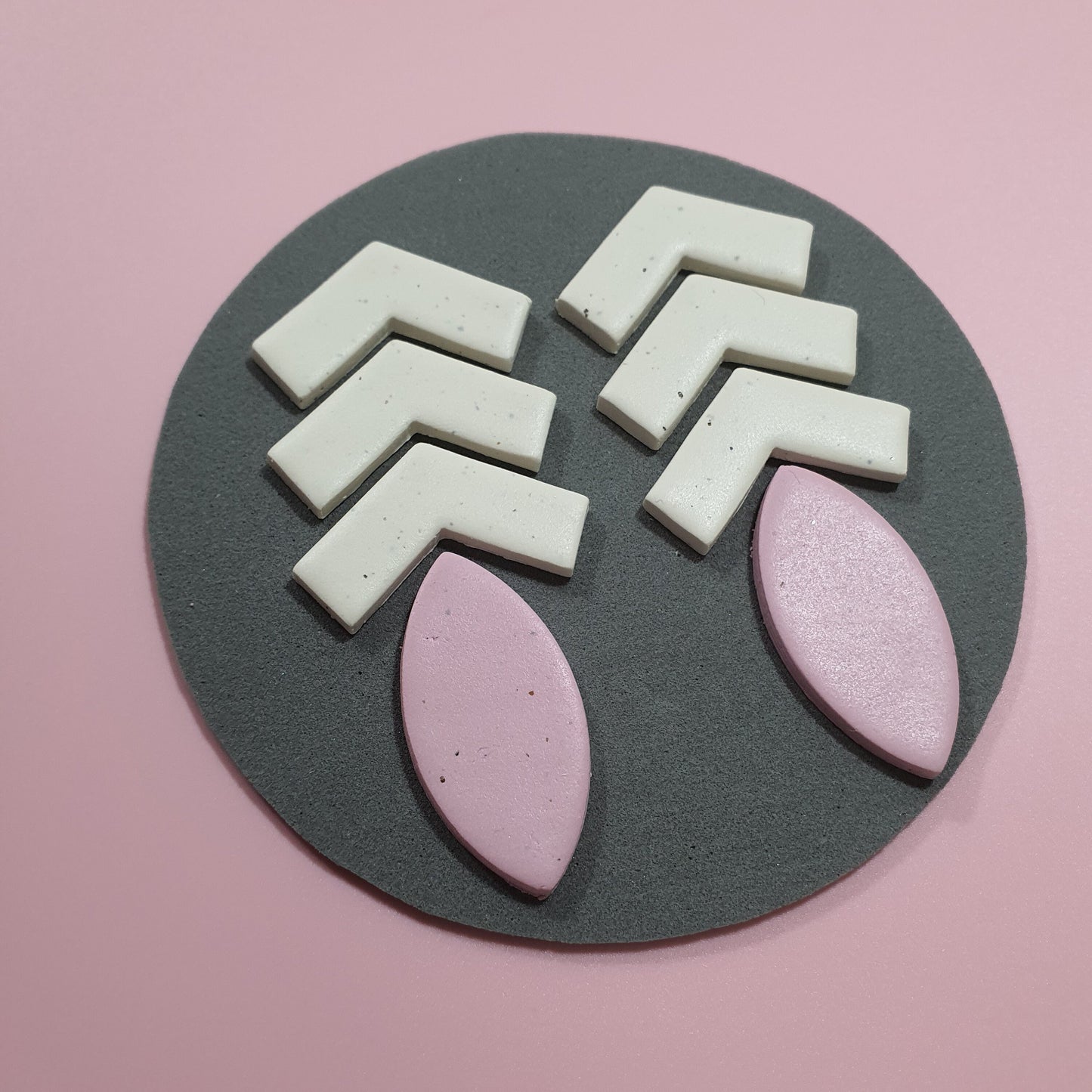 2 pcs set Clay cutters Jewelry Earrings Geometry shape cutter