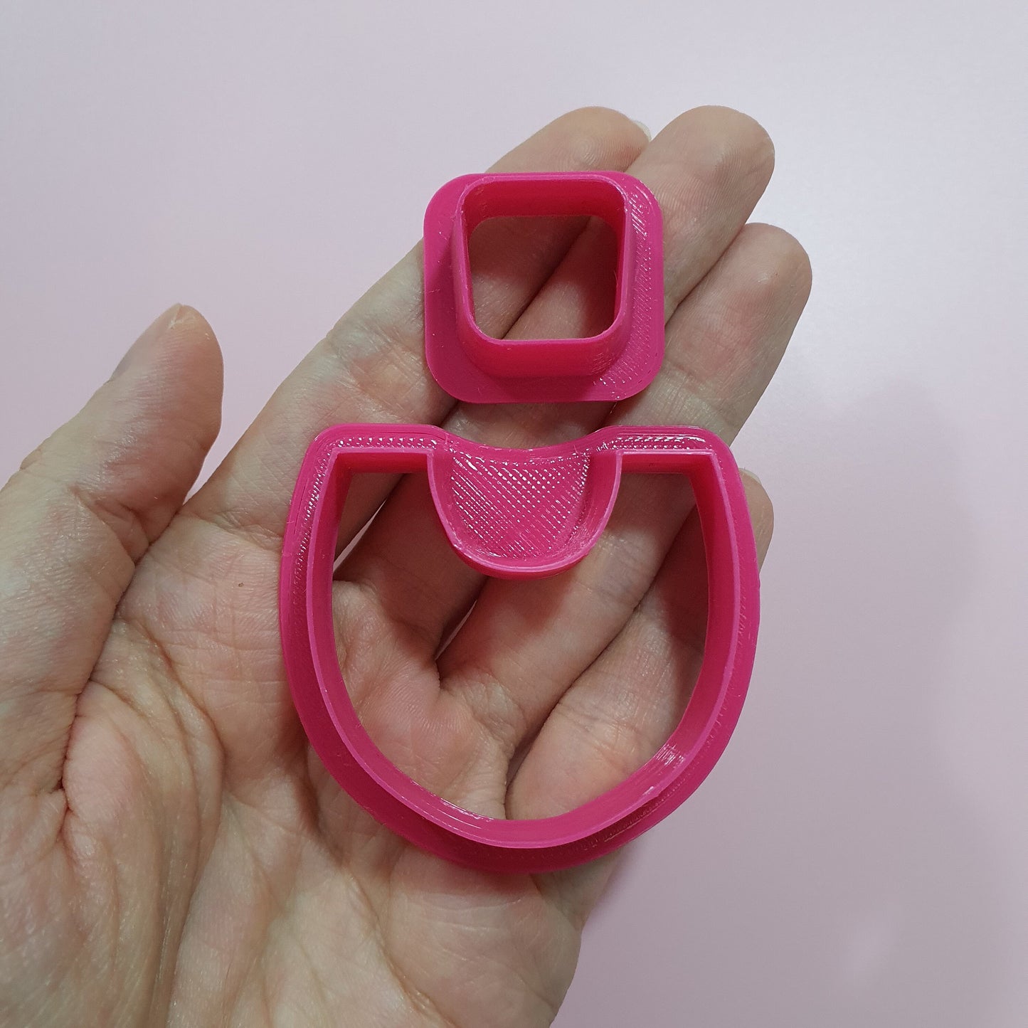 2 pcs set Clay cutters Jewelry Earrings Geometry shape cutter