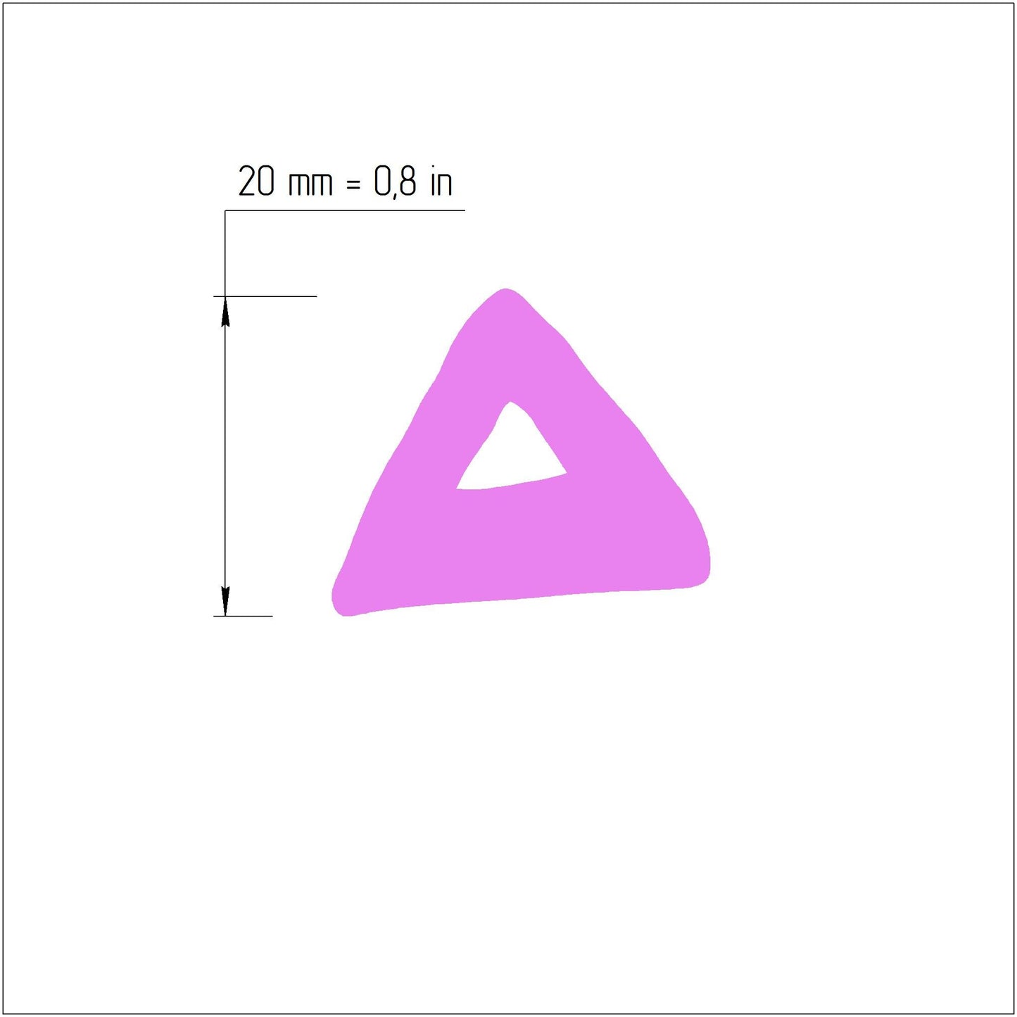Clay cutters Jewelry Earrings Geometric Triangle shape cutter
