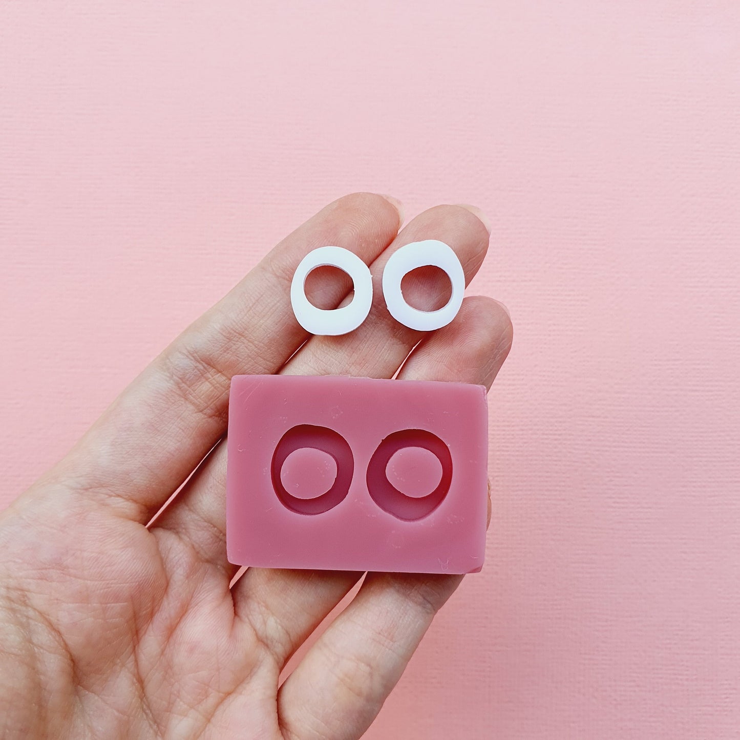 Silicone stud earrings mold Jewelry Resin mould for resin and epoxy