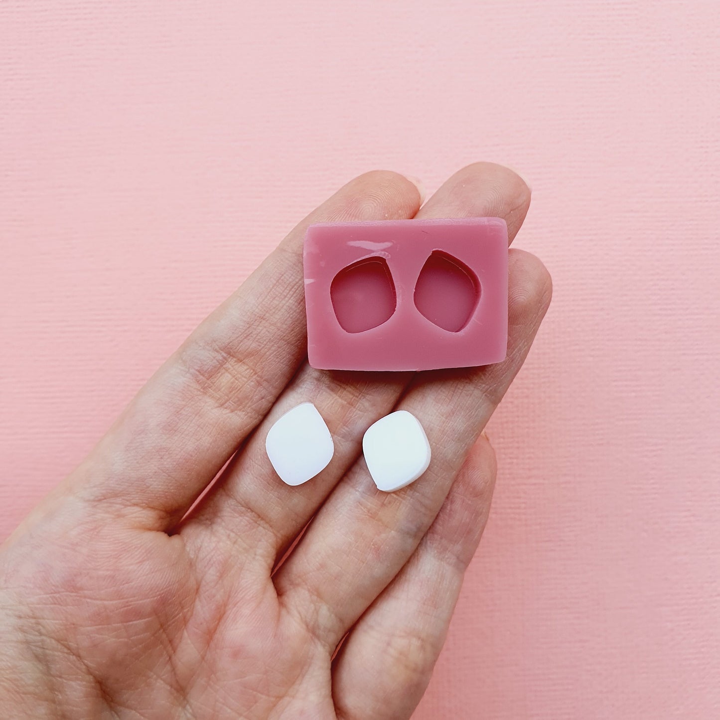 Silicone stud earrings mold Jewelry Resin mould for resin and epoxy