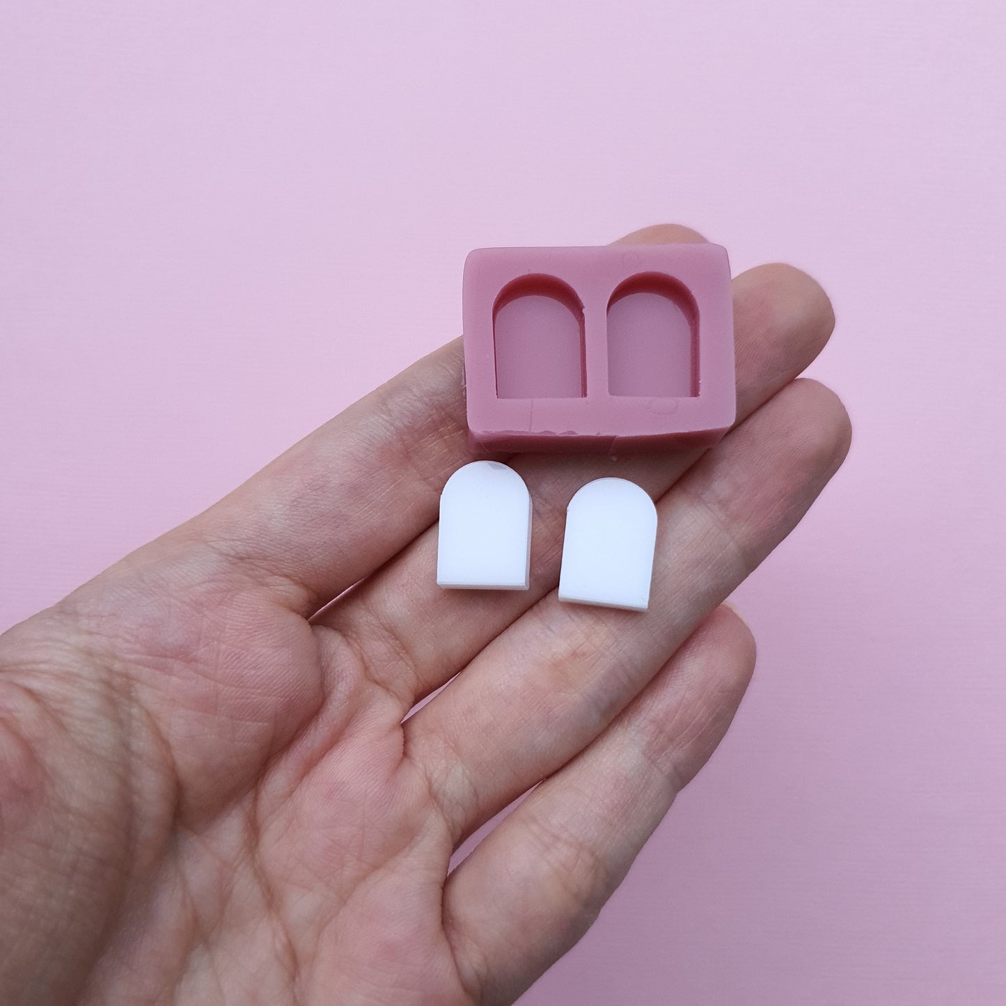 Silicone stud earrings mold Jewelry Resin mould for resin and epoxy
