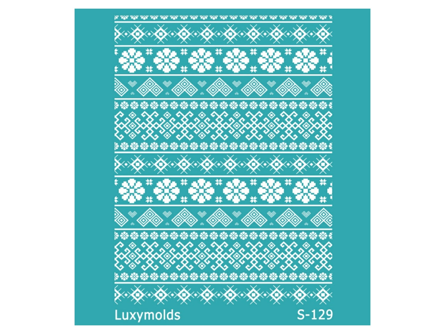 Silk screen stencil for polymer clay "Luxymolds" S-129