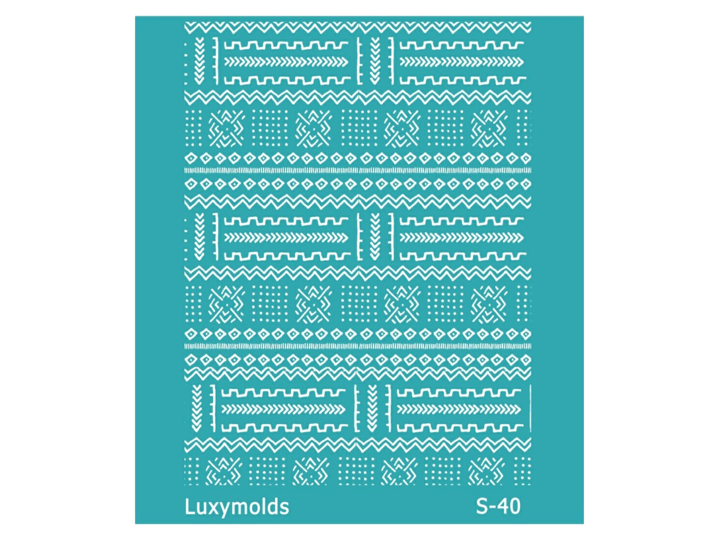 Silk screen stencil for polymer clay "Luxymolds" S-40