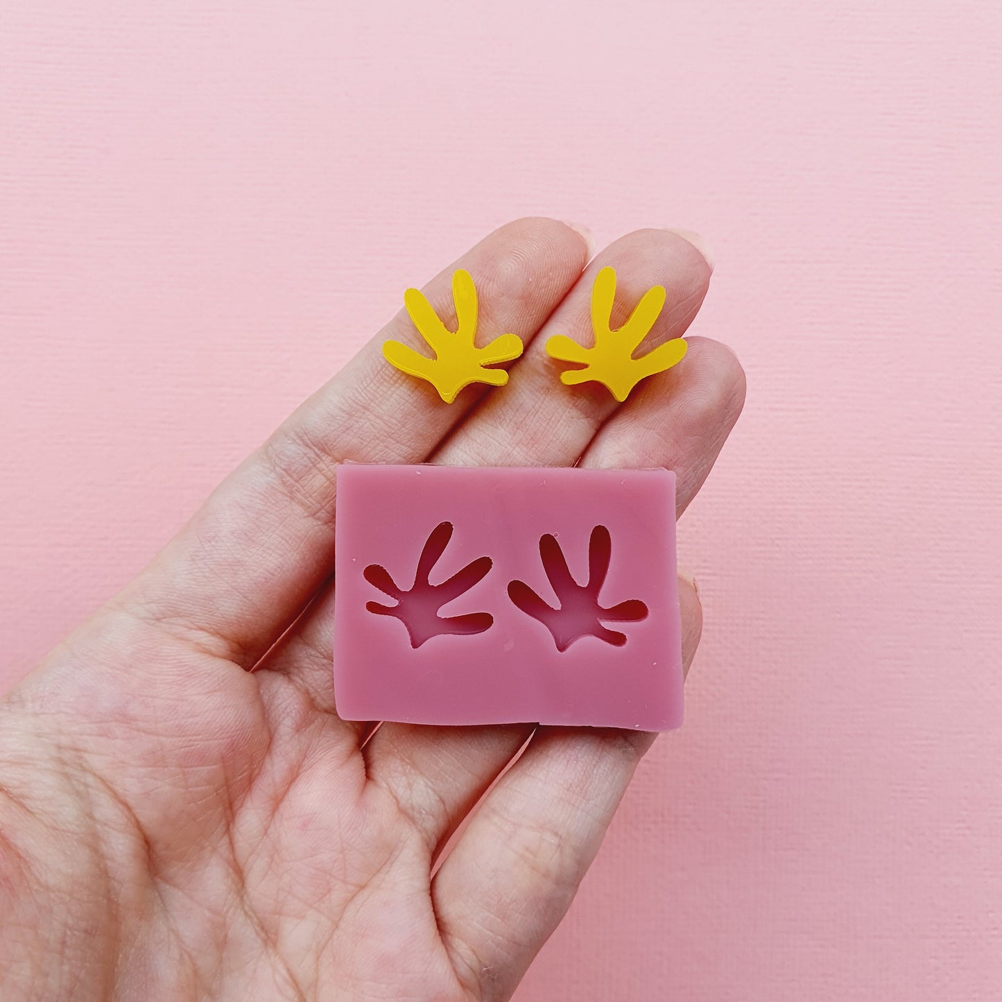 Silicone stud earrings mold Jewelry Resin mould for resin and epoxy
