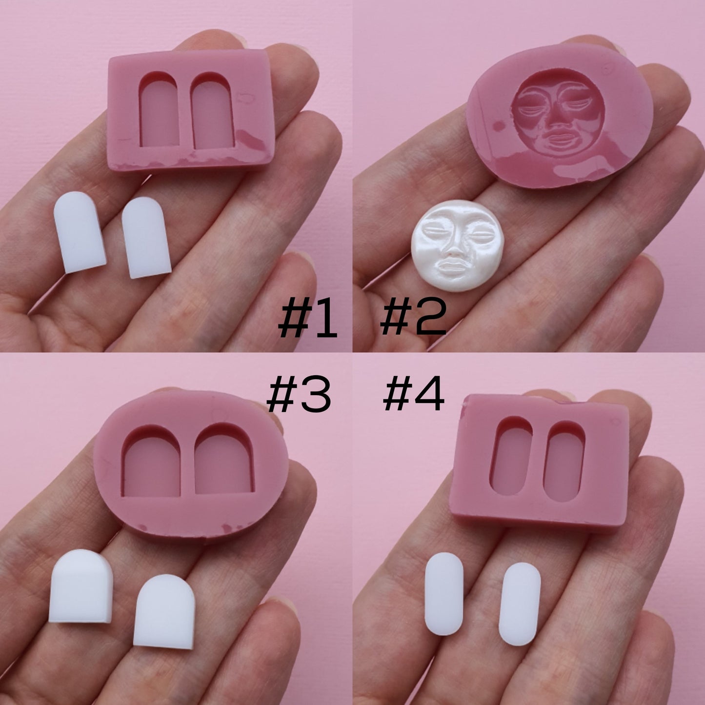 Silicone stud earrings mold Jewelry Resin mould for resin and epoxy