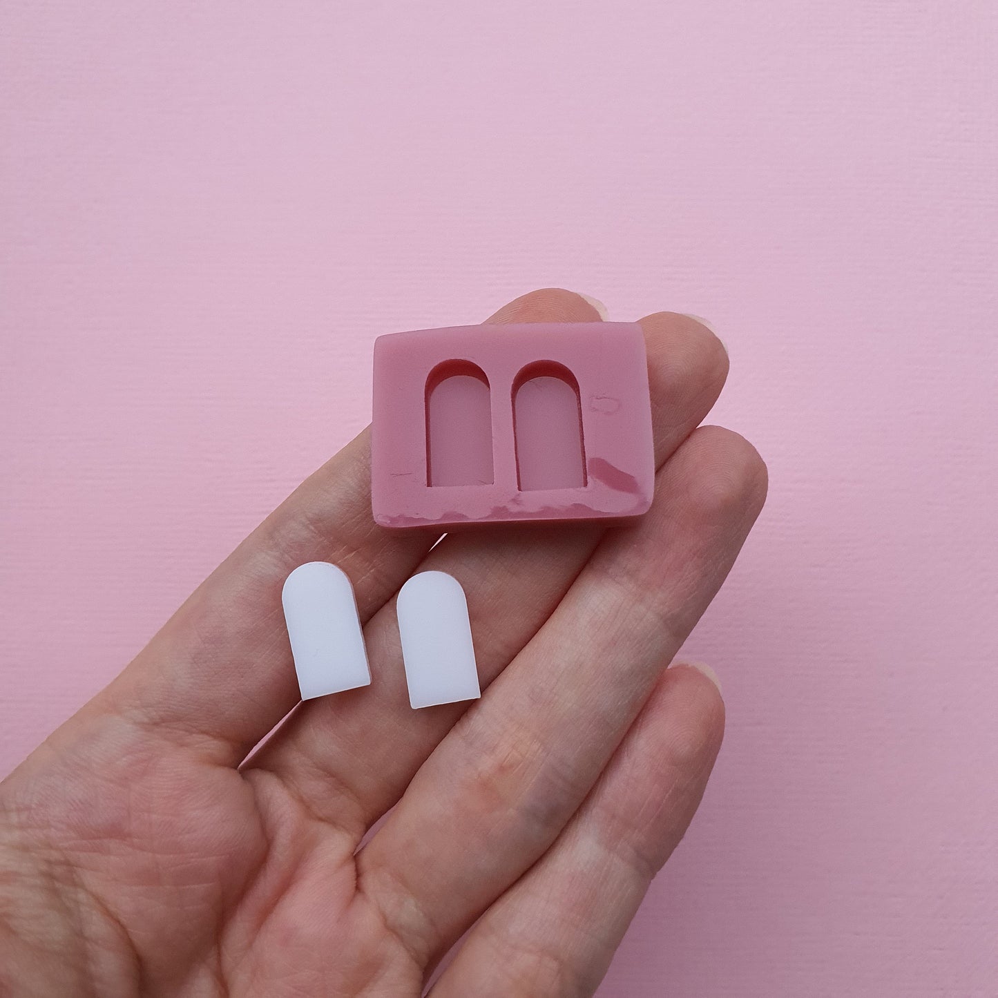 Silicone stud earrings mold Jewelry Resin mould for resin and epoxy