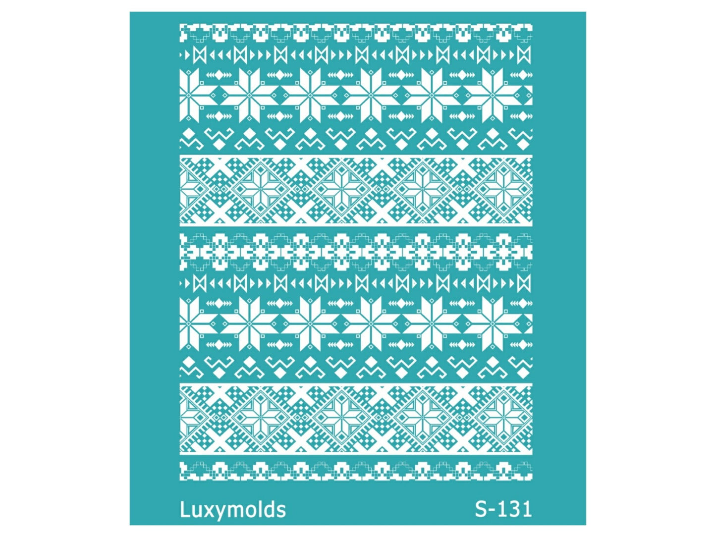 Silk screen stencil for polymer clay "Luxymolds" S-131