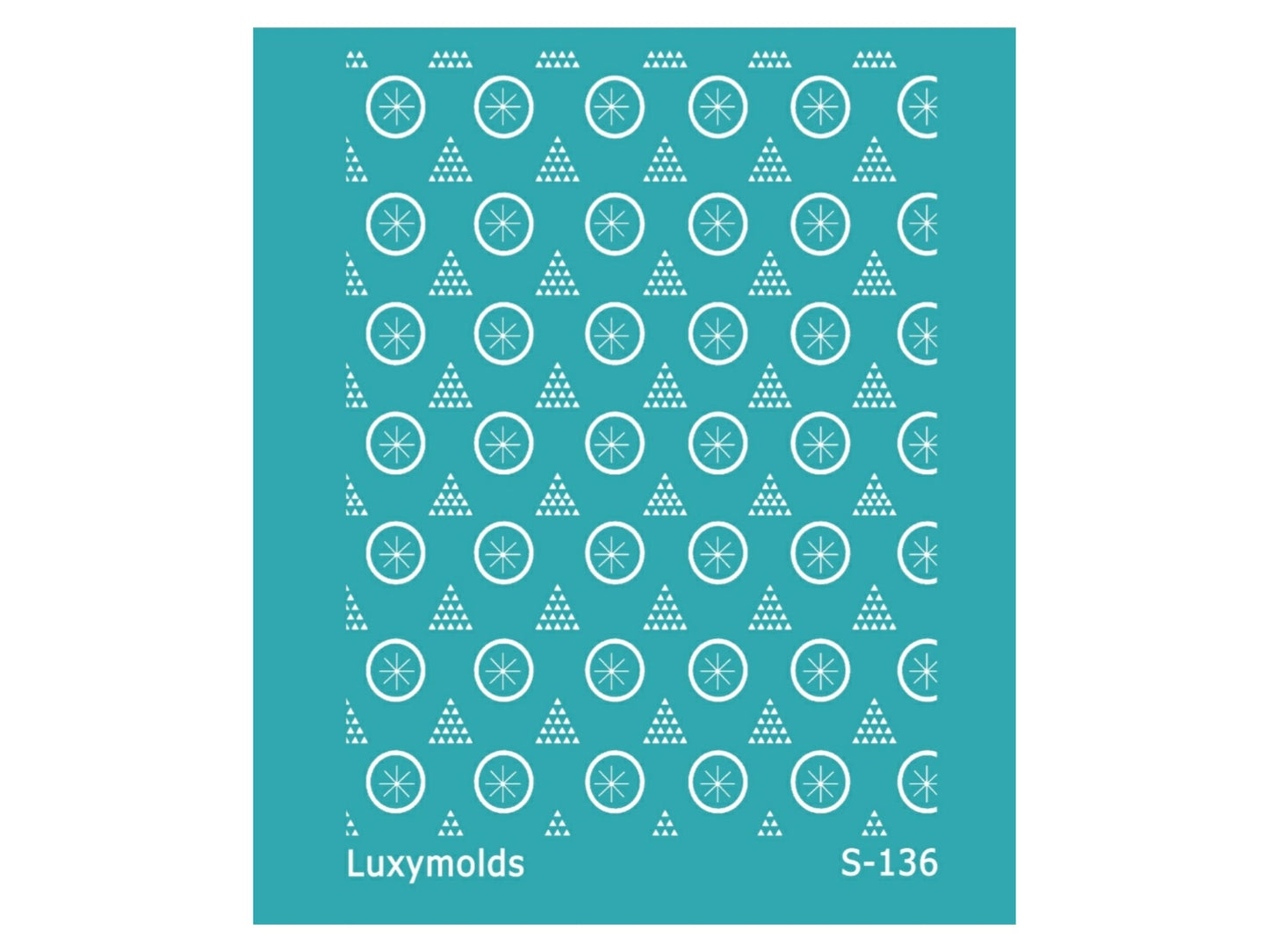 Silk screen stencil for polymer clay "Luxymolds" S-136