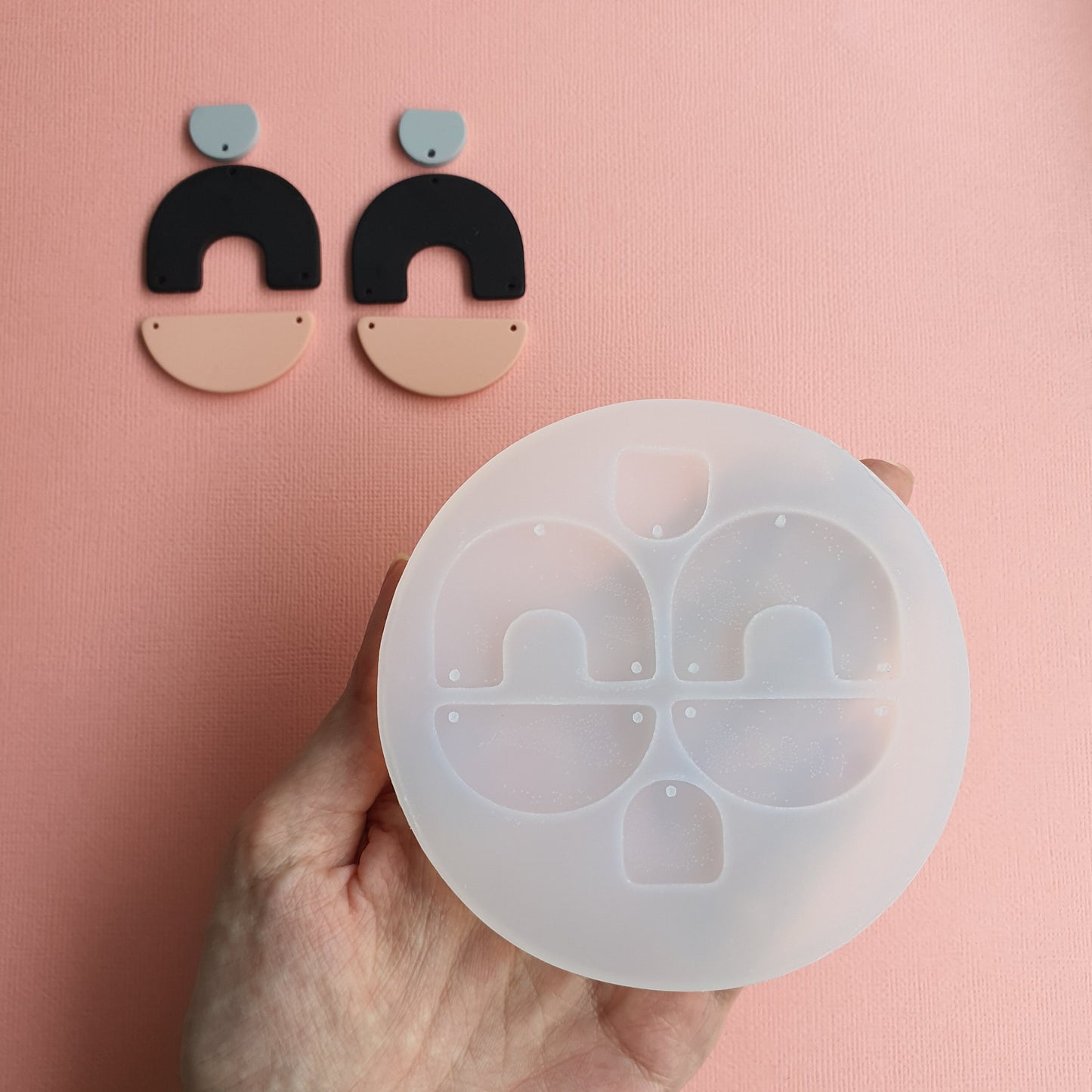 Silicone earrings mold mould for resin and epoxy