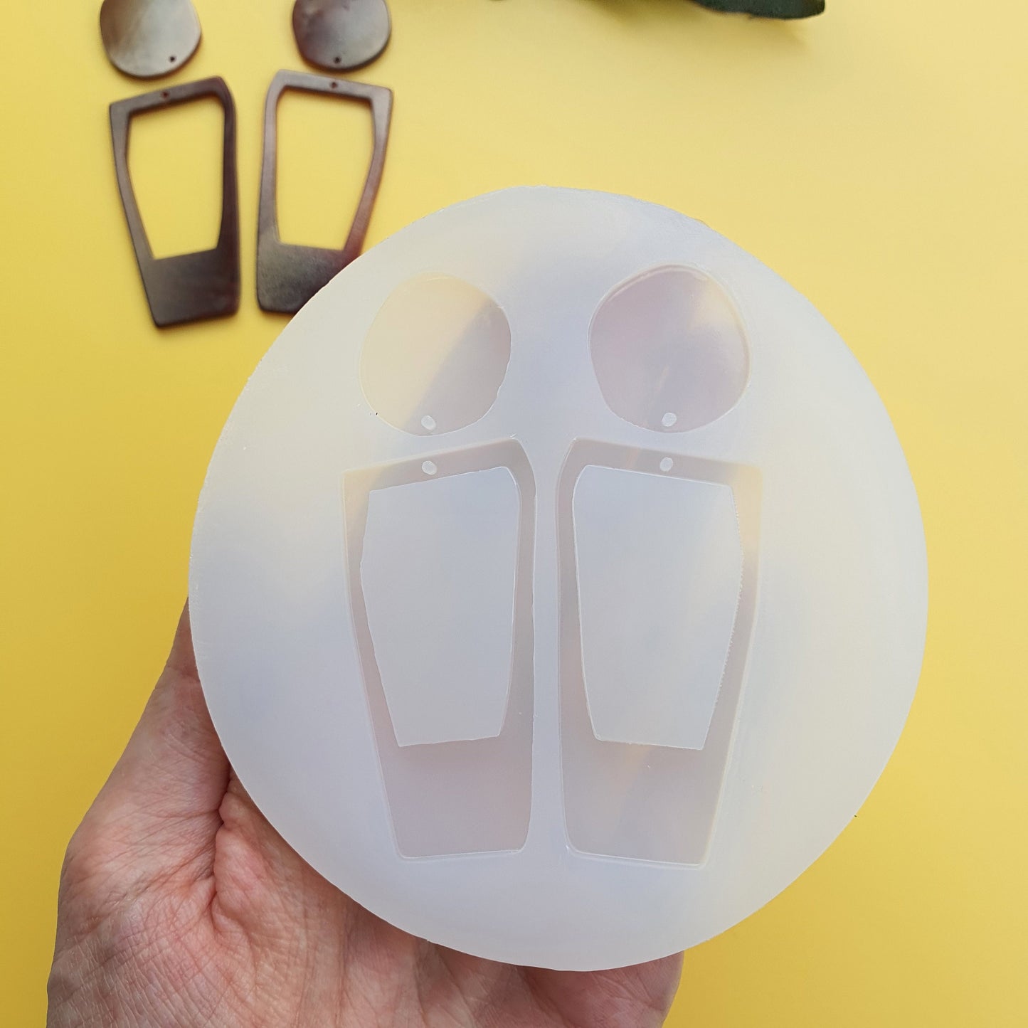 Silicone earring mold Jewelry Resin mould for resin and epoxy