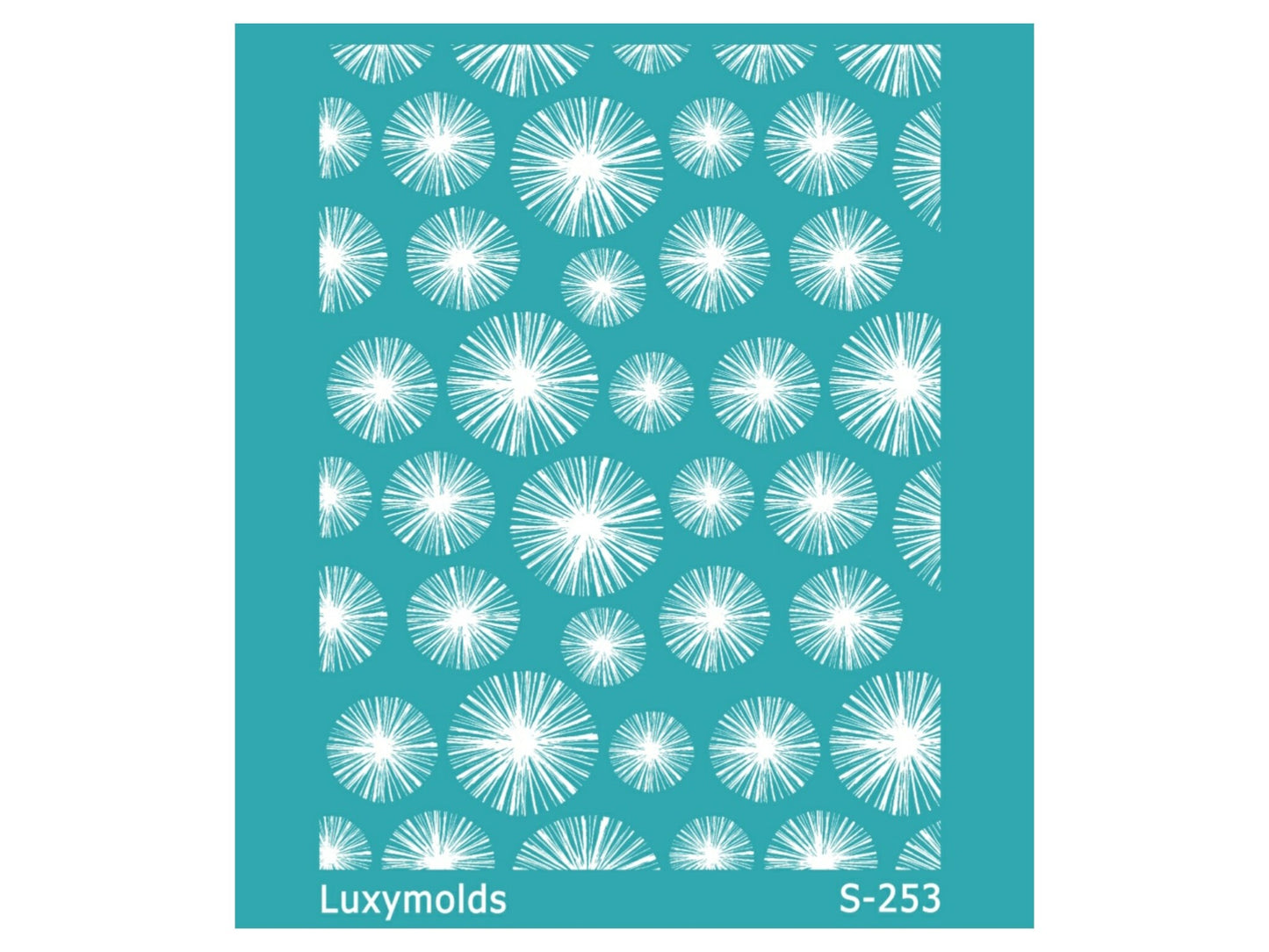 Silk screen stencil for polymer clay "Luxymolds" S-253