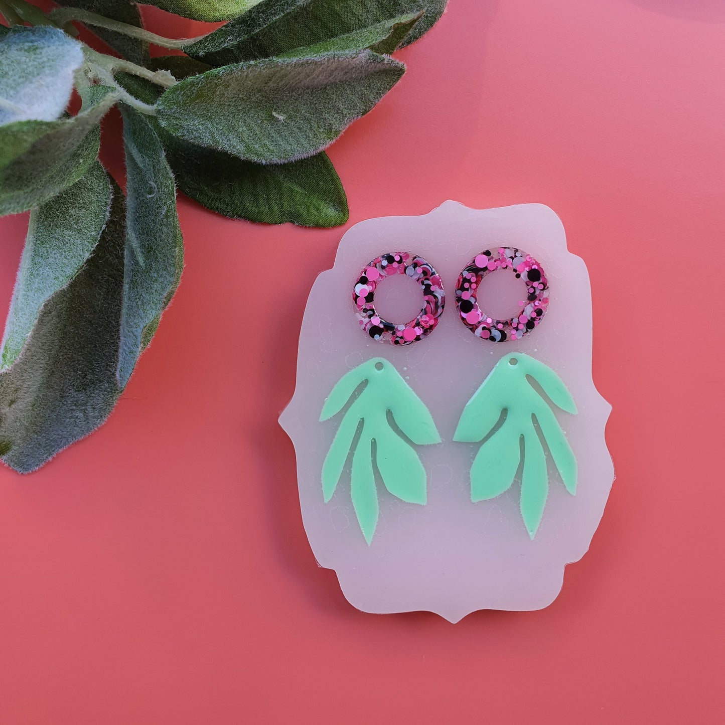 Silicone earrings mold Jewelry Resin mould for resin and epoxy