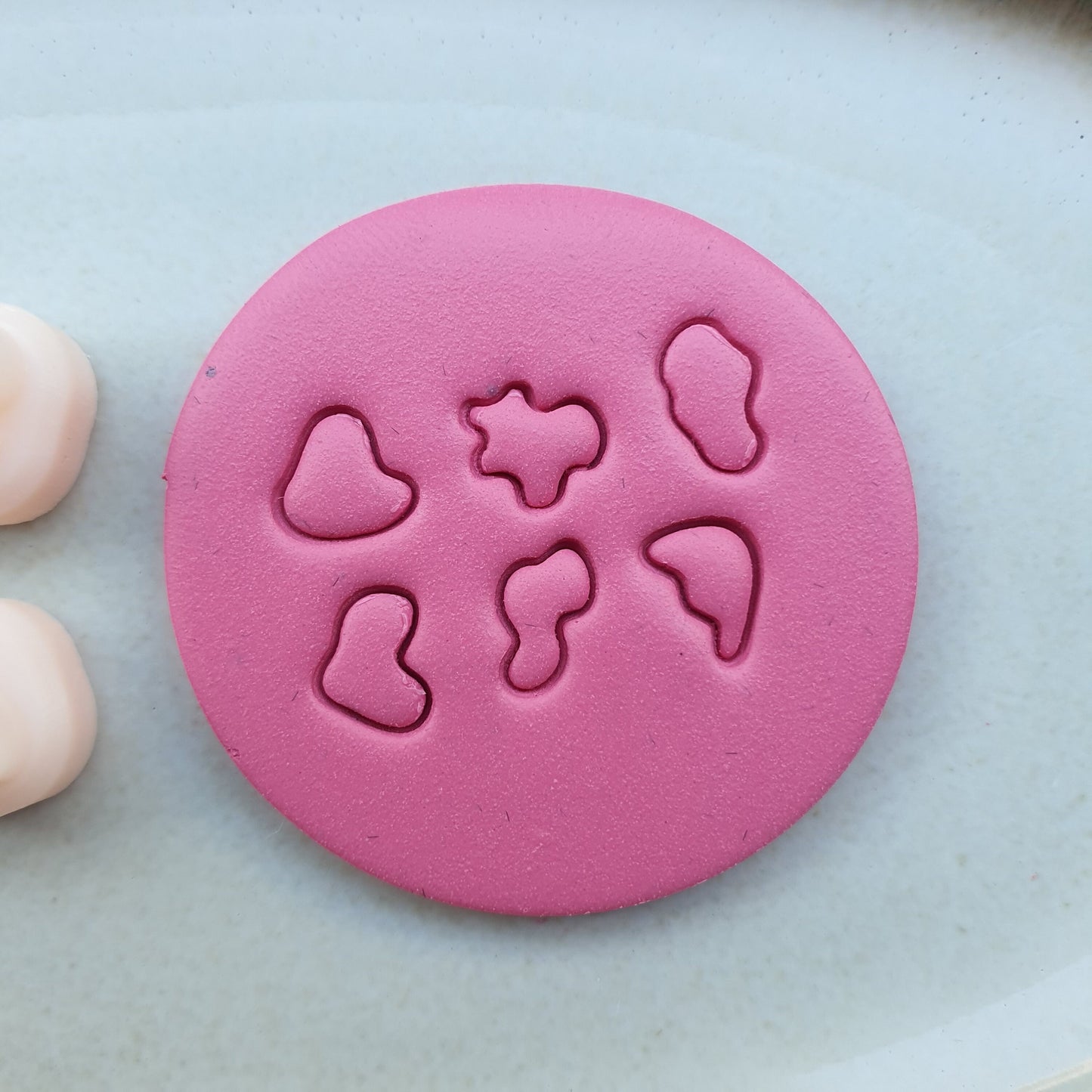 6 pcs set Polymer clay micro cutters 3D print jewelry cutters "Abstract shapes" Earrings clay molds