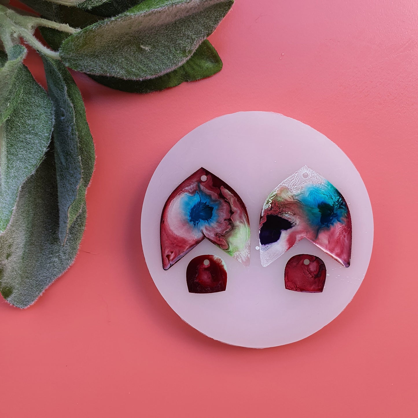 Silicone earrings mold Jewelry Resin mould for resin and epoxy