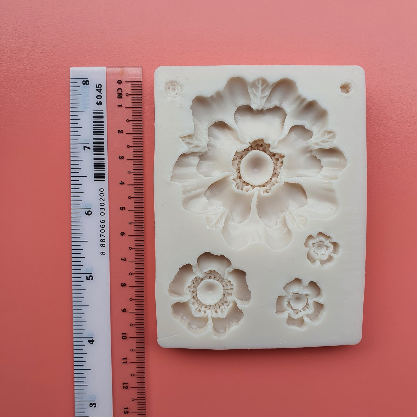 Silicone earrings mold "Flowers" mould for resin and polymer clay