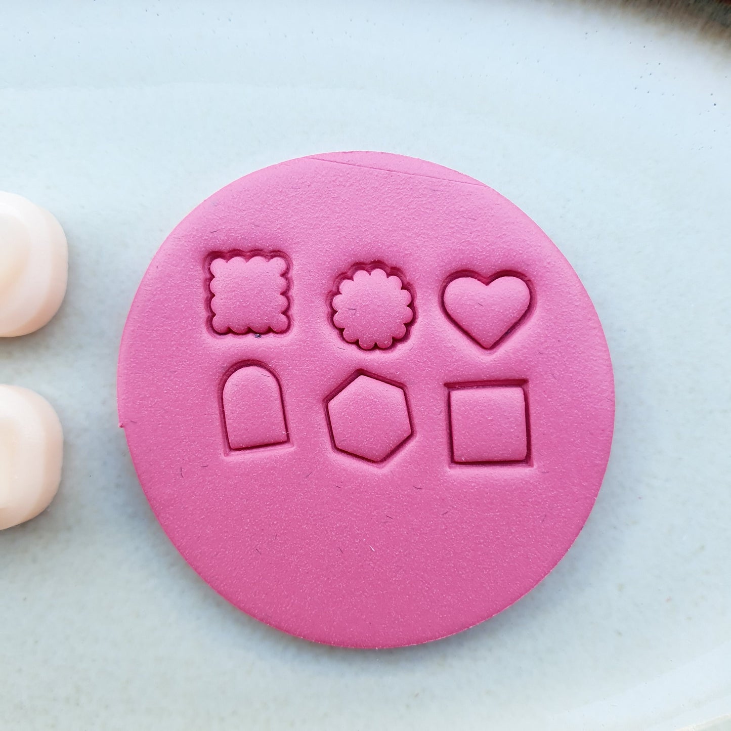 6 pcs set Polymer clay micro cutters 3D print jewelry cutters "Geometry" Earrings clay molds