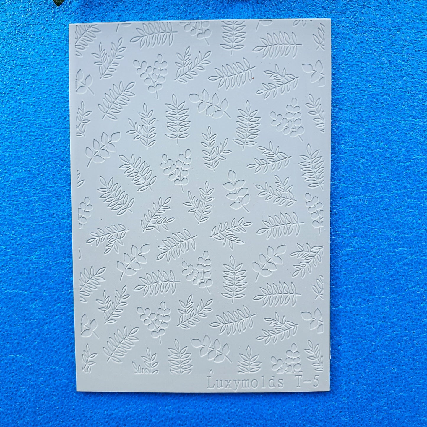 Polymer clay Texture tile Texture mat Clay stamp Polymer clay texture stencils "Leaves" T-5