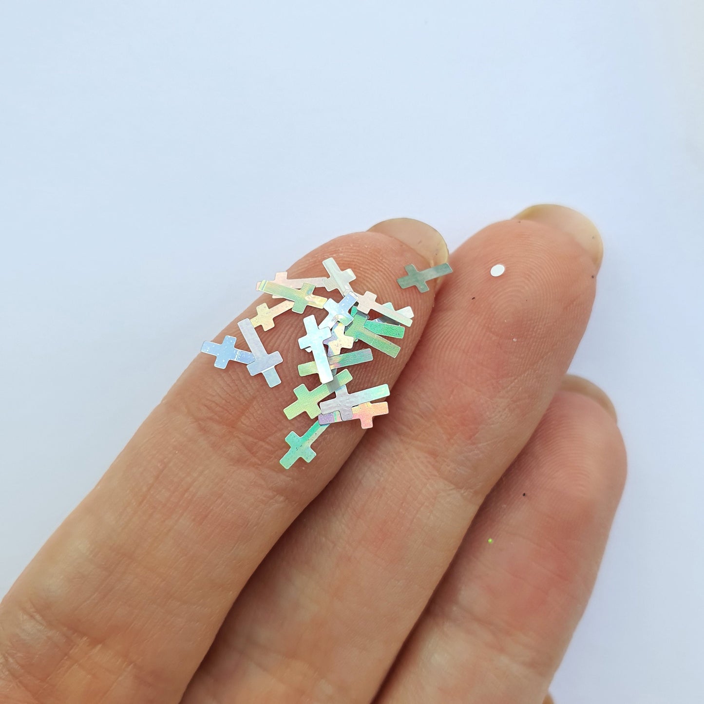 Chunky glitter "Holographic cross" for Resin Epoxy crafts, for nail design