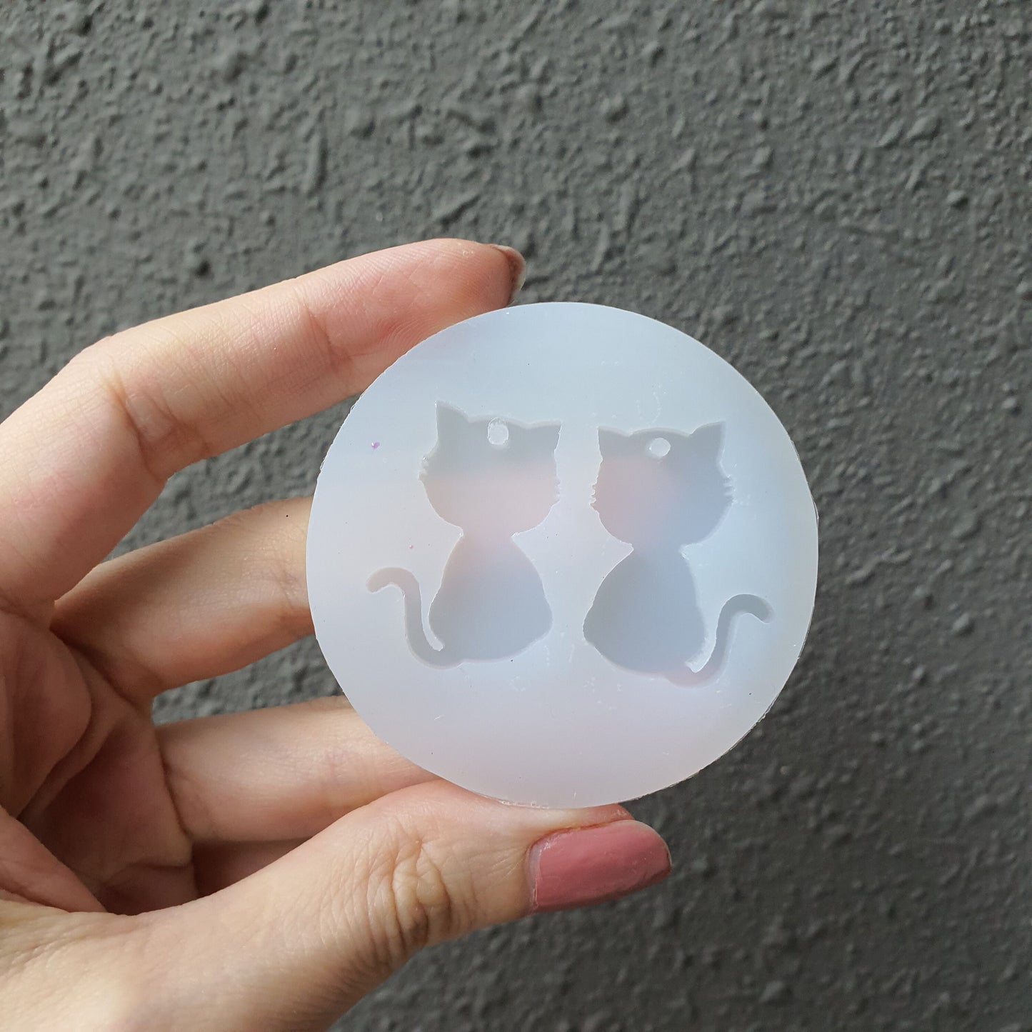 Cat Silicone earring mold Jewelry Resin mould for resin and epoxy