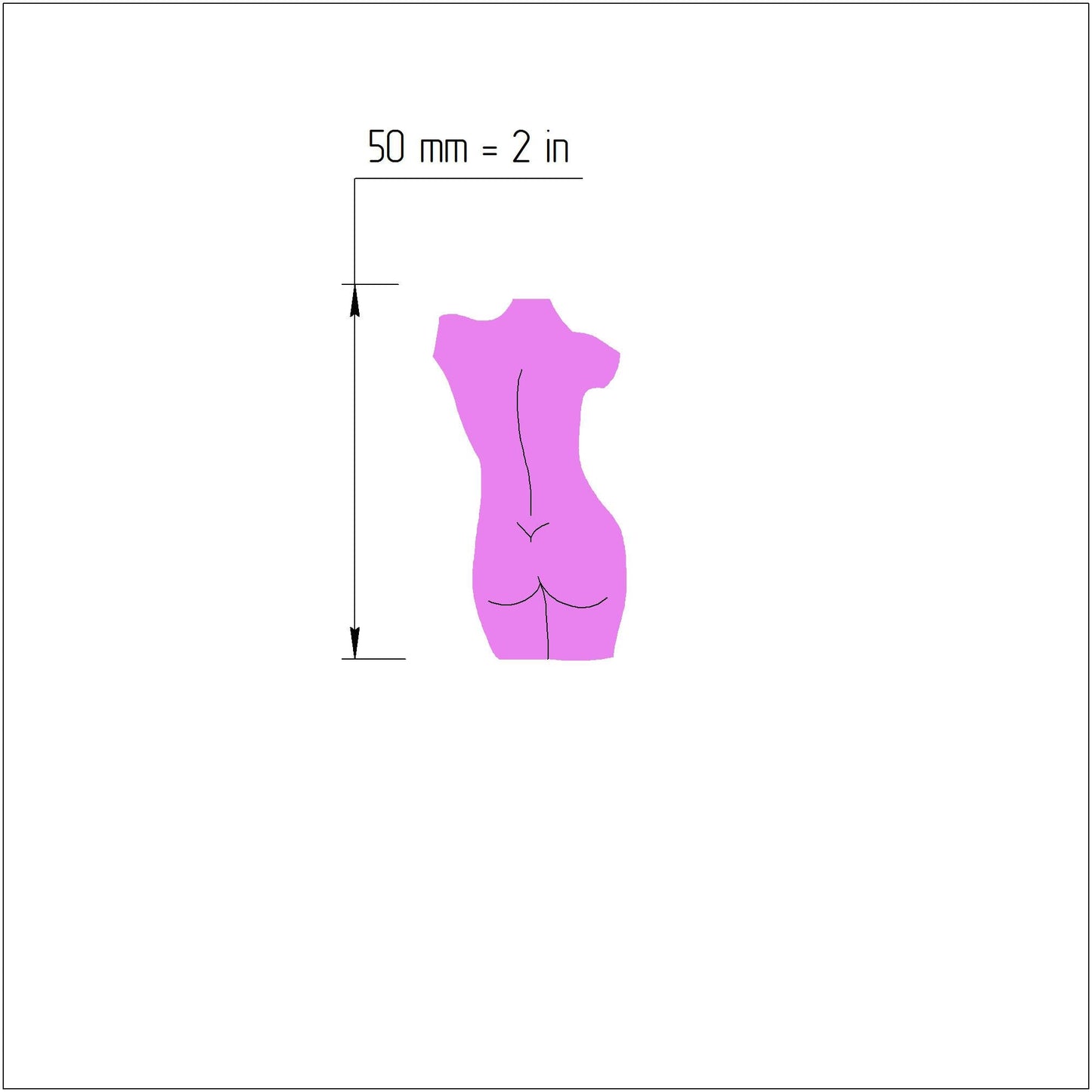 Earrings Polymer clay 3D cutters Jewelry mold "Woman body"