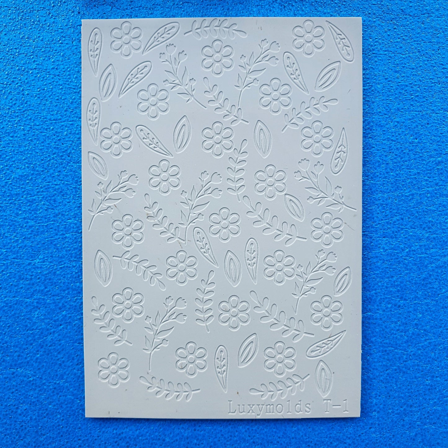 Polymer clay Texture tile Texture mat Clay stamp Polymer clay texture stencils "Botanic" T-1