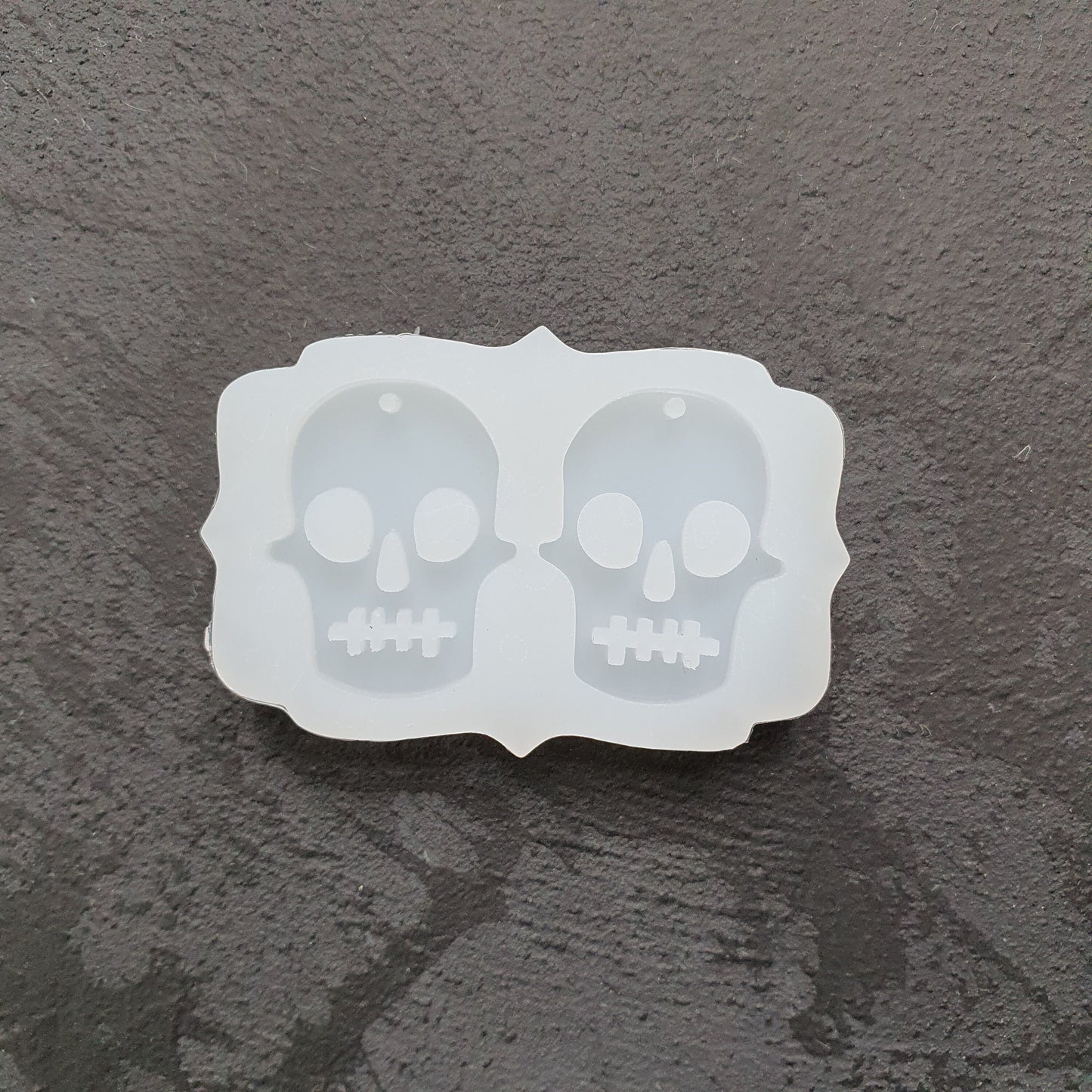 Halloween Scull Silicone earrings mold for resin and epoxy