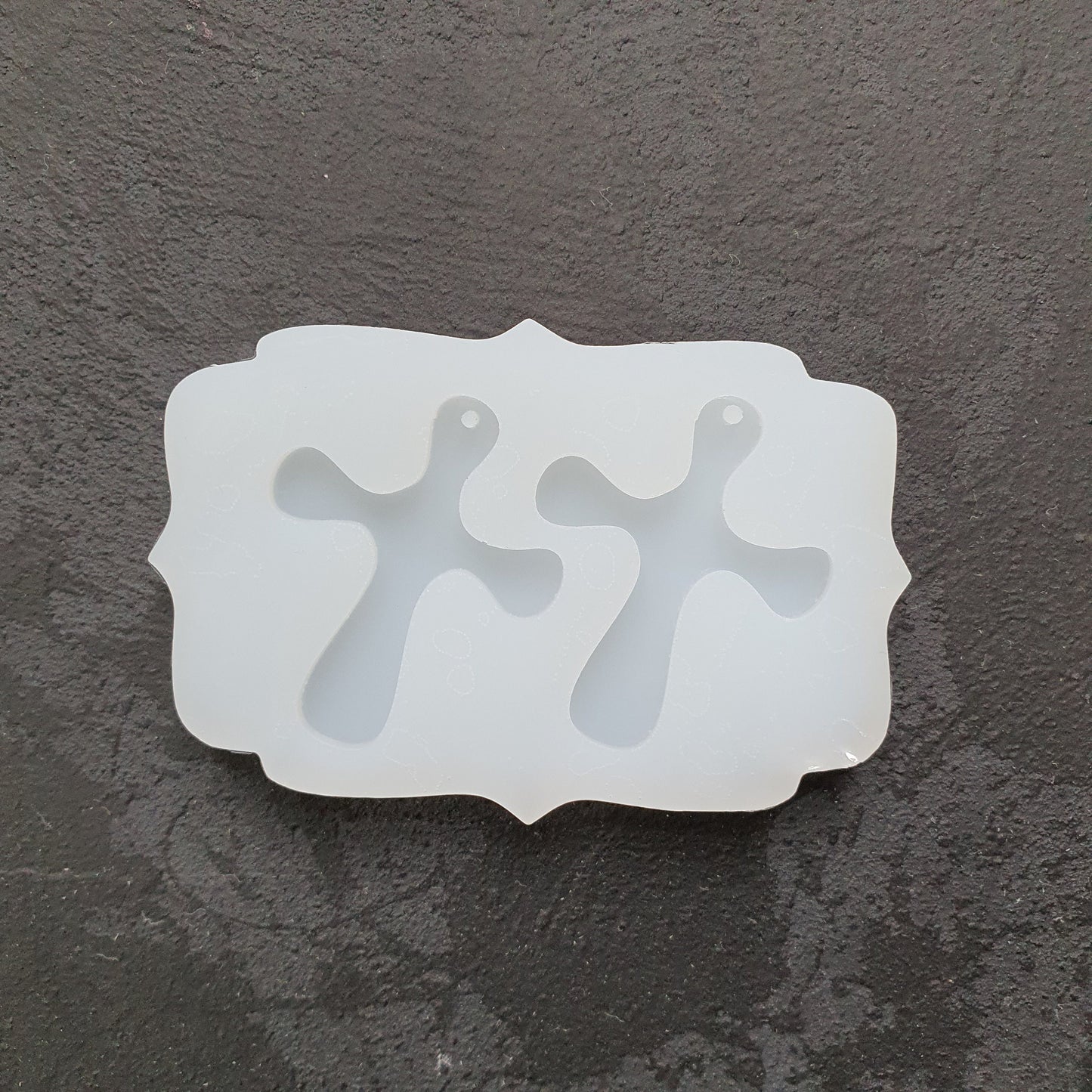 Halloween Cross Silicone earrings mold for resin and epoxy