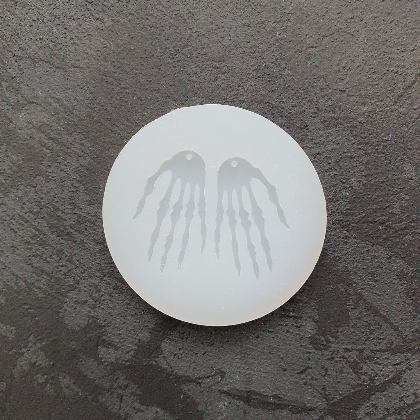 Halloween Skeleton Hand Silicone earrings mold for resin and epoxy