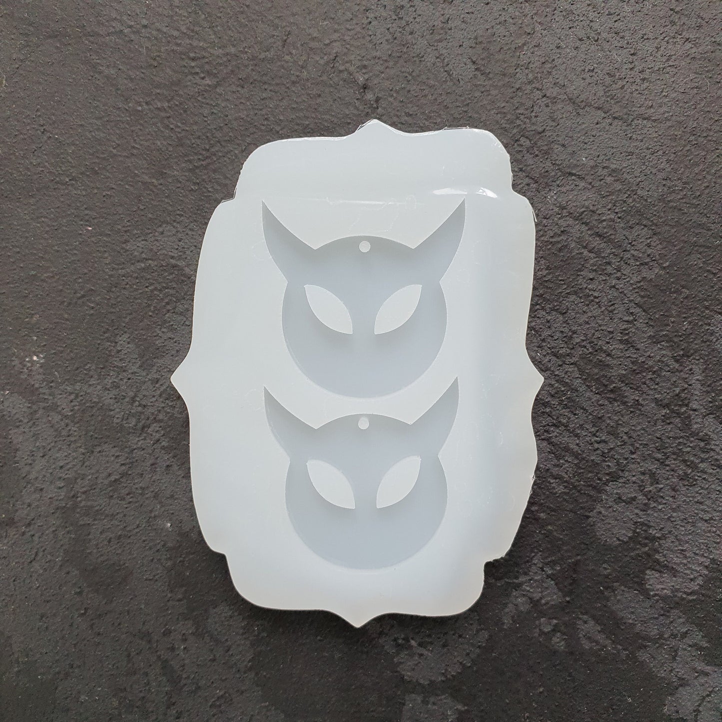 Halloween Devil Silicone earrings mold for resin and epoxy