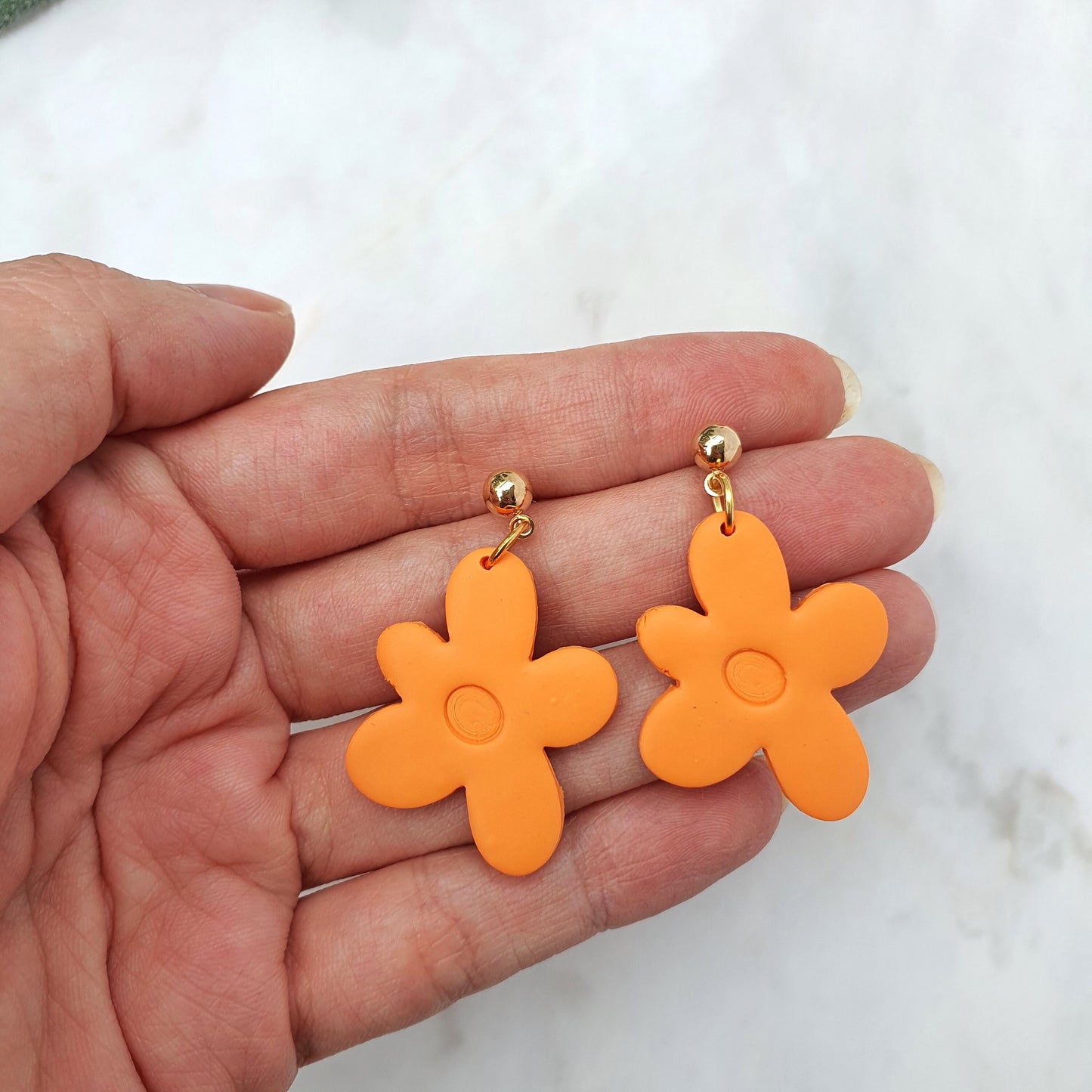 Earrings Polymer clay 3D cutters Jewelry mold "Flower"