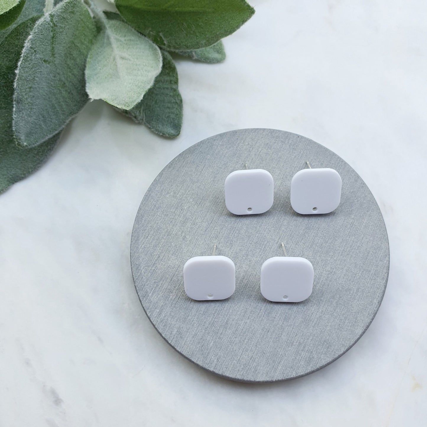 Resin Earring stud components Earrings findings DIY jewelry