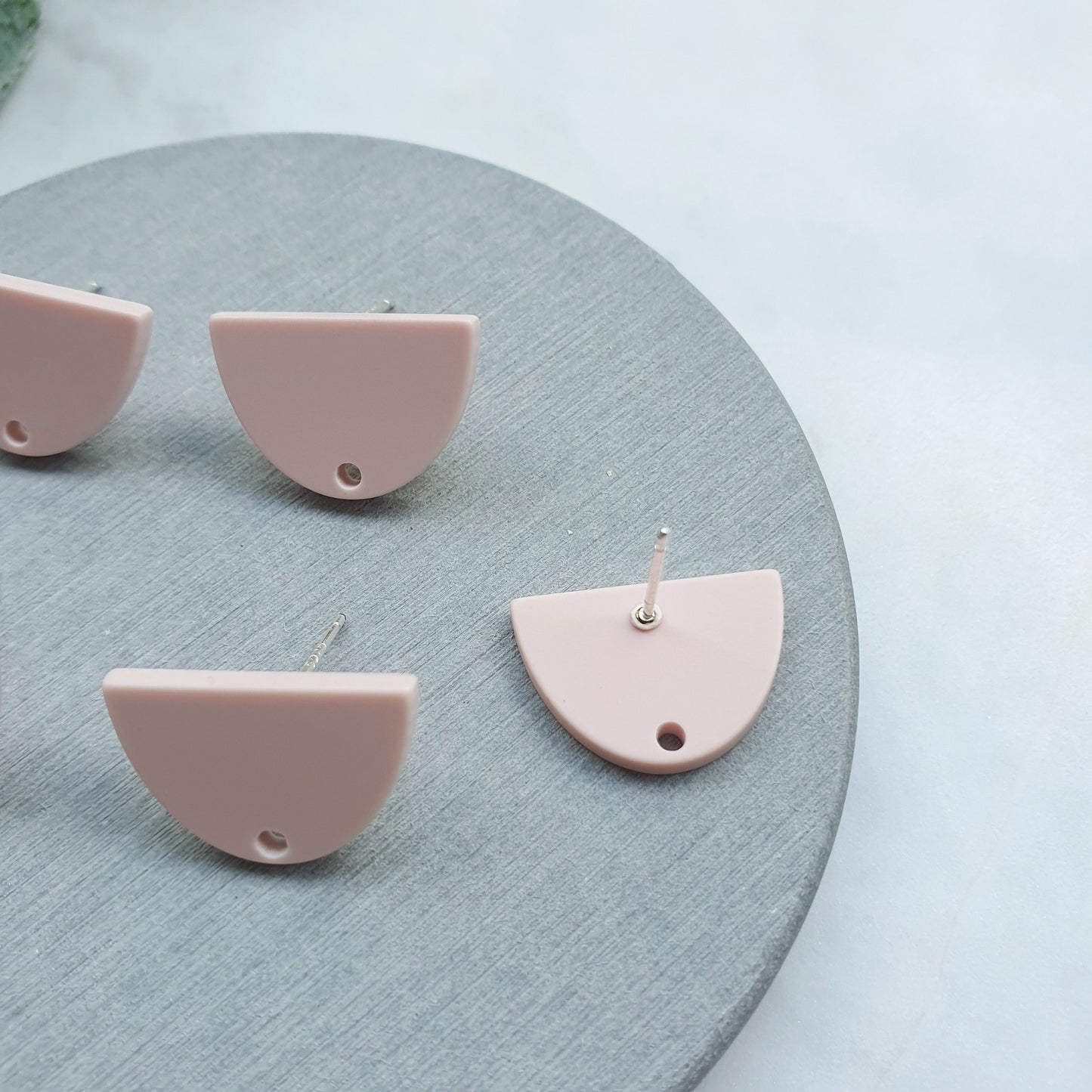 Resin Earring stud components Earrings findings DIY jewelry