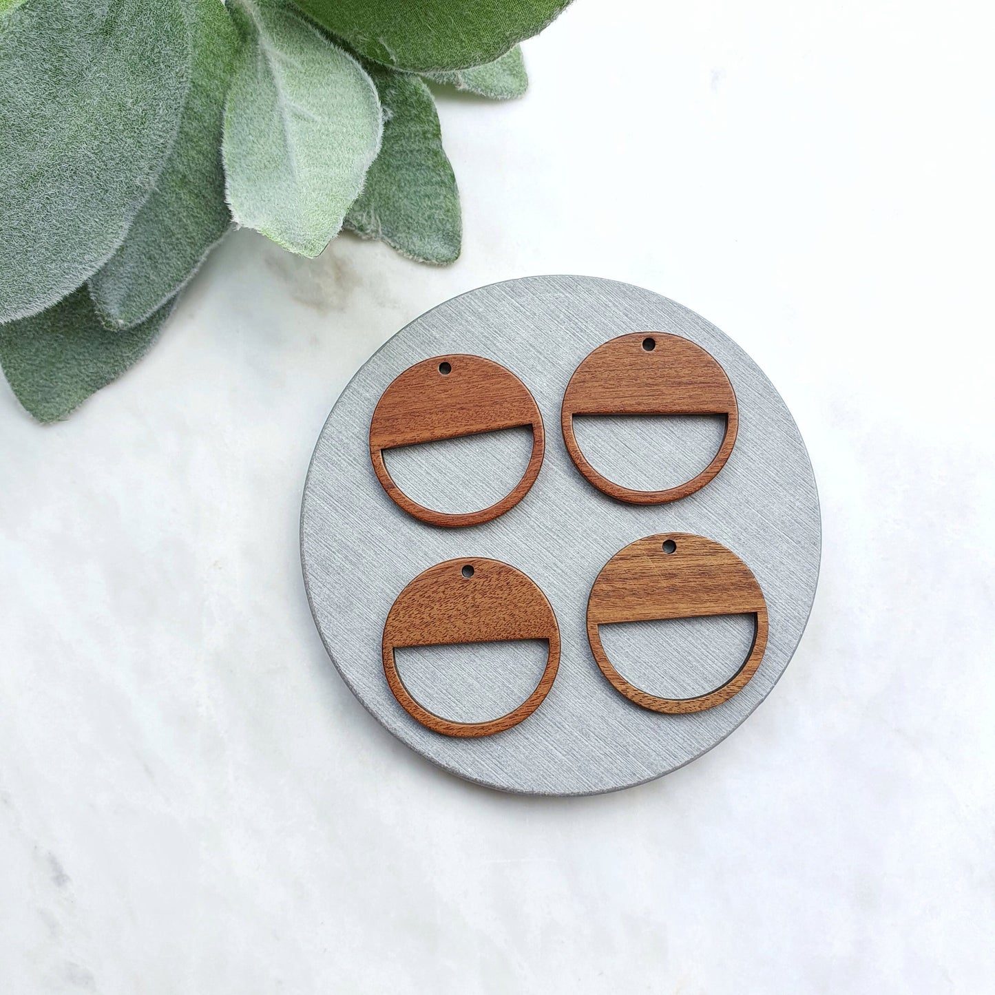 Wood Charm Pendant Earrings components Earrings findings DIY jewelry connectors