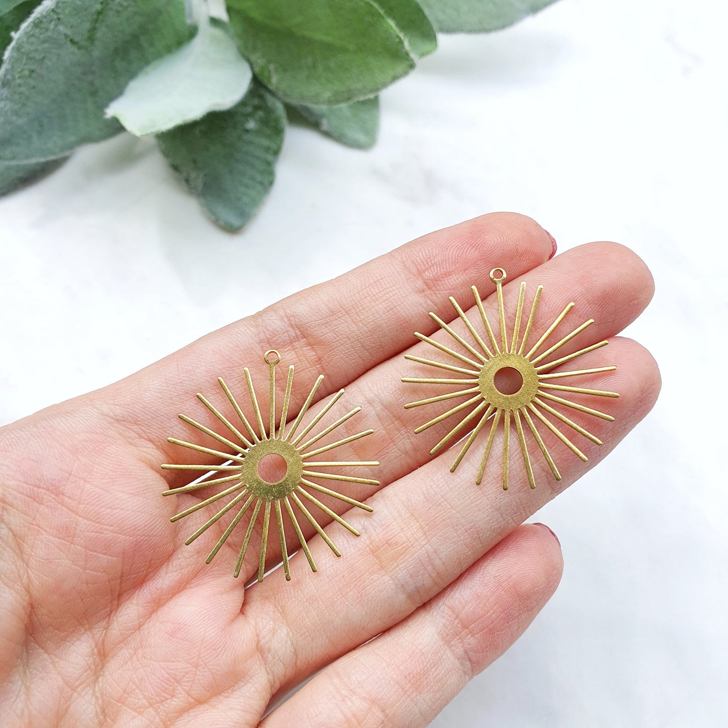 Earrings components Earrings findings DIY jewelry Raw brass connectors Geometry shape charms