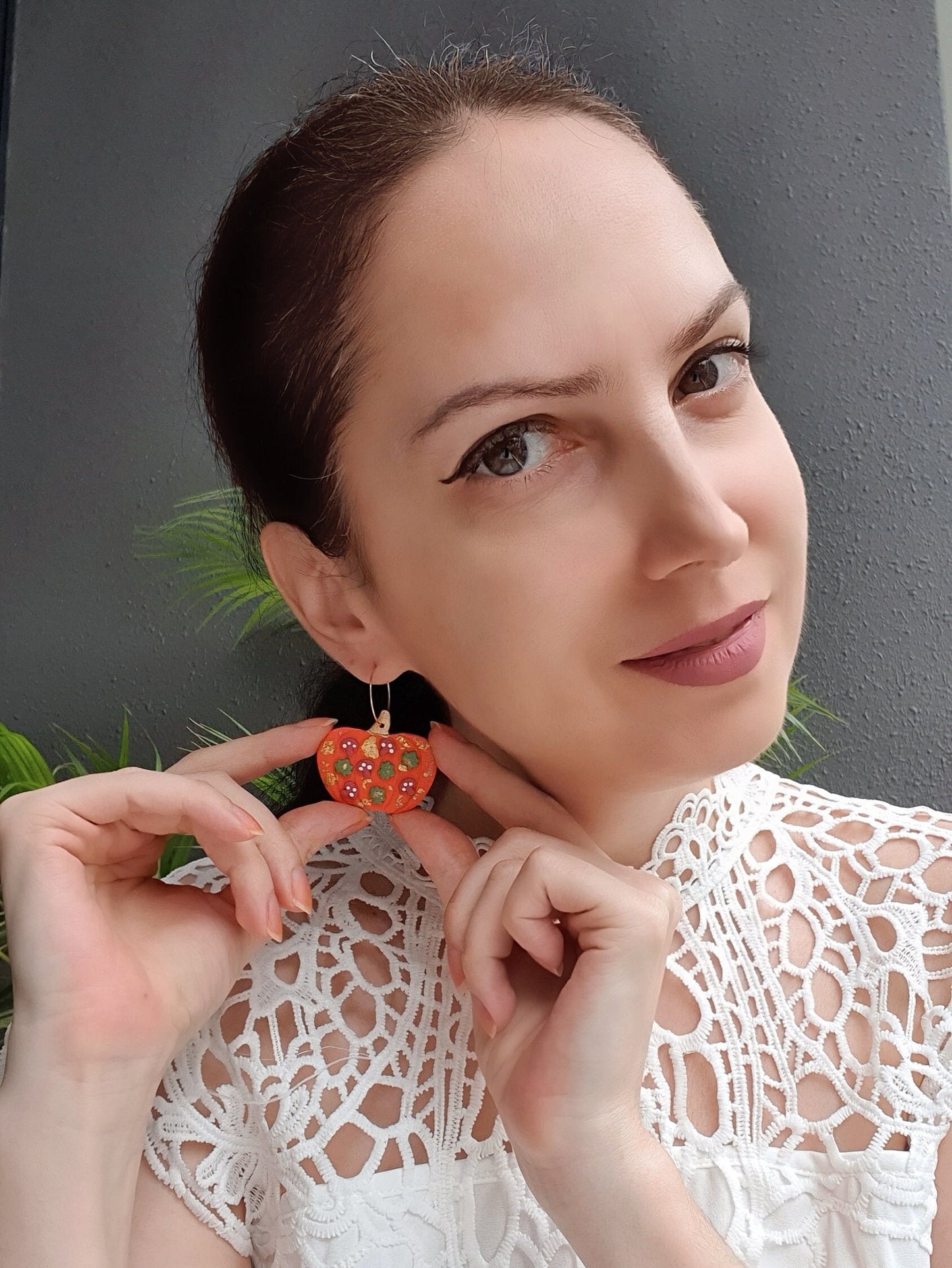 Pumpkin Polymer clay cutter 3D print cutters Jewelry Earrings shape plastic cutter