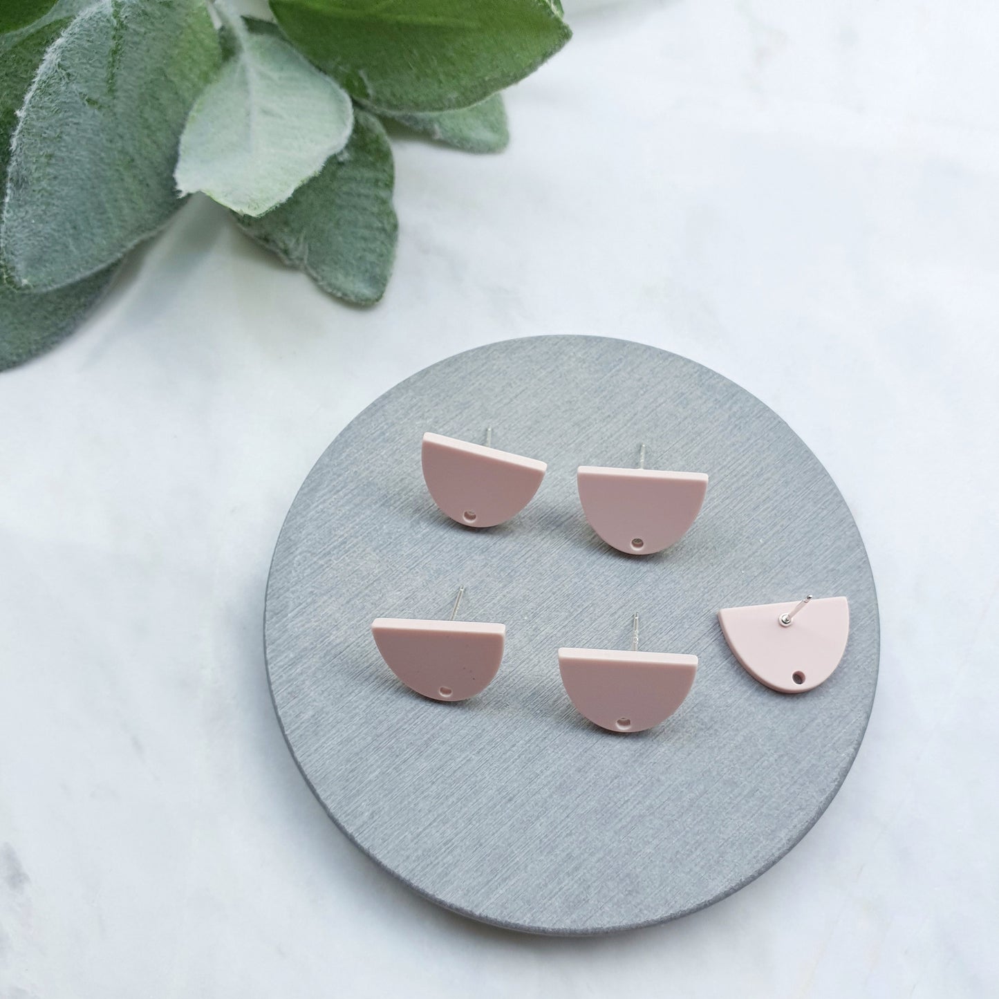 Resin Earring stud components Earrings findings DIY jewelry