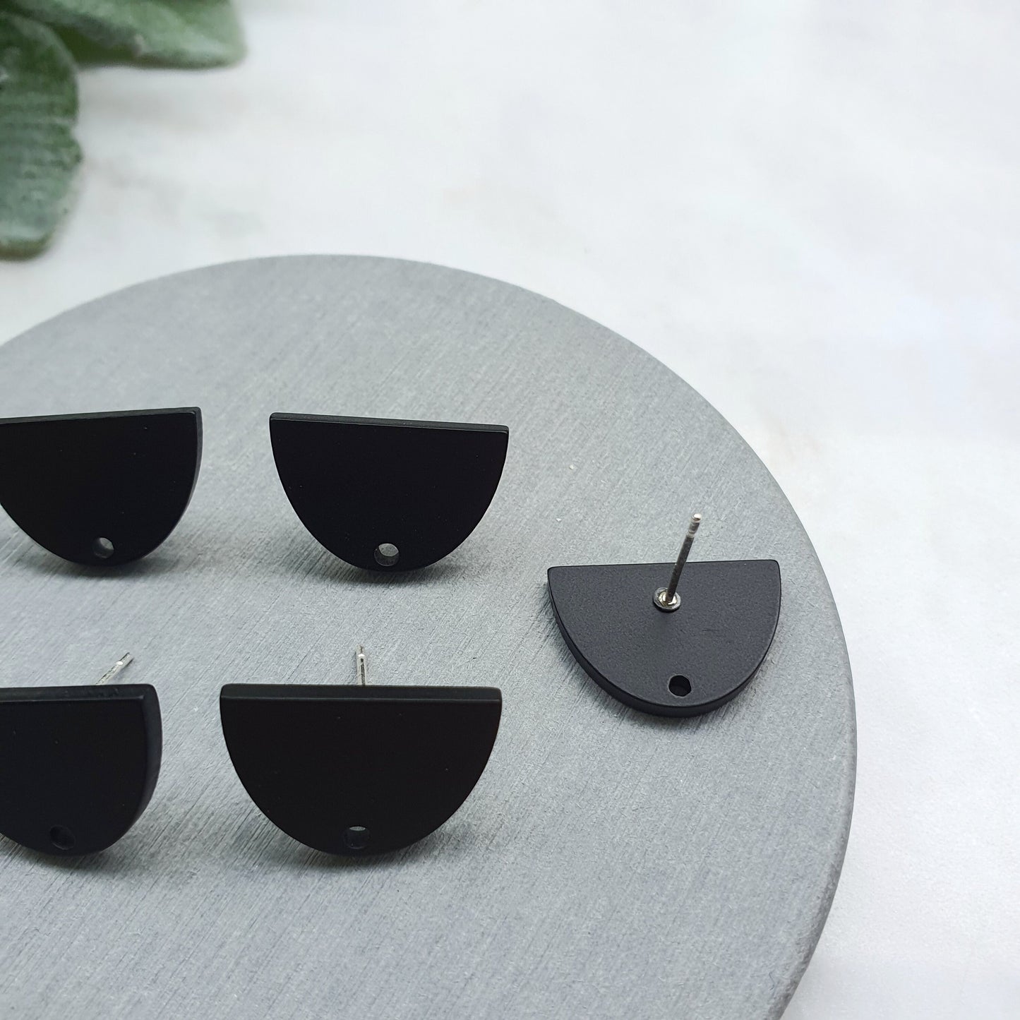 Resin Earring stud components Earrings findings DIY jewelry