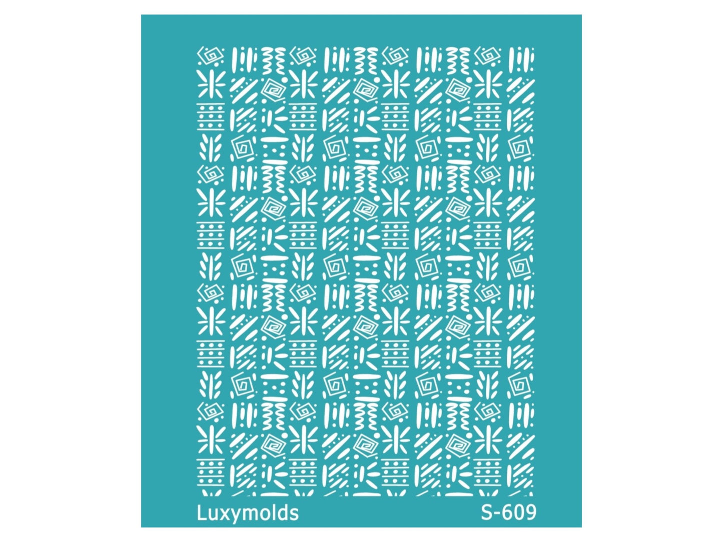 Silk screen stencil for polymer clay "Luxymolds" S-609