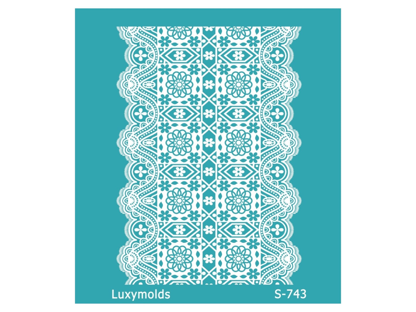 Silk screen stencil for polymer clay "Luxymolds" S-743