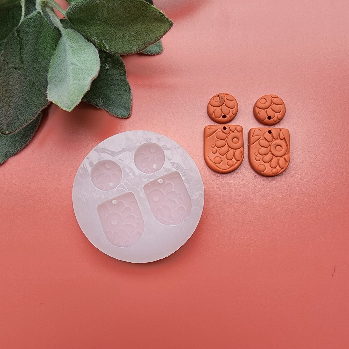 Silicone earrings mold mould for resin and epoxy