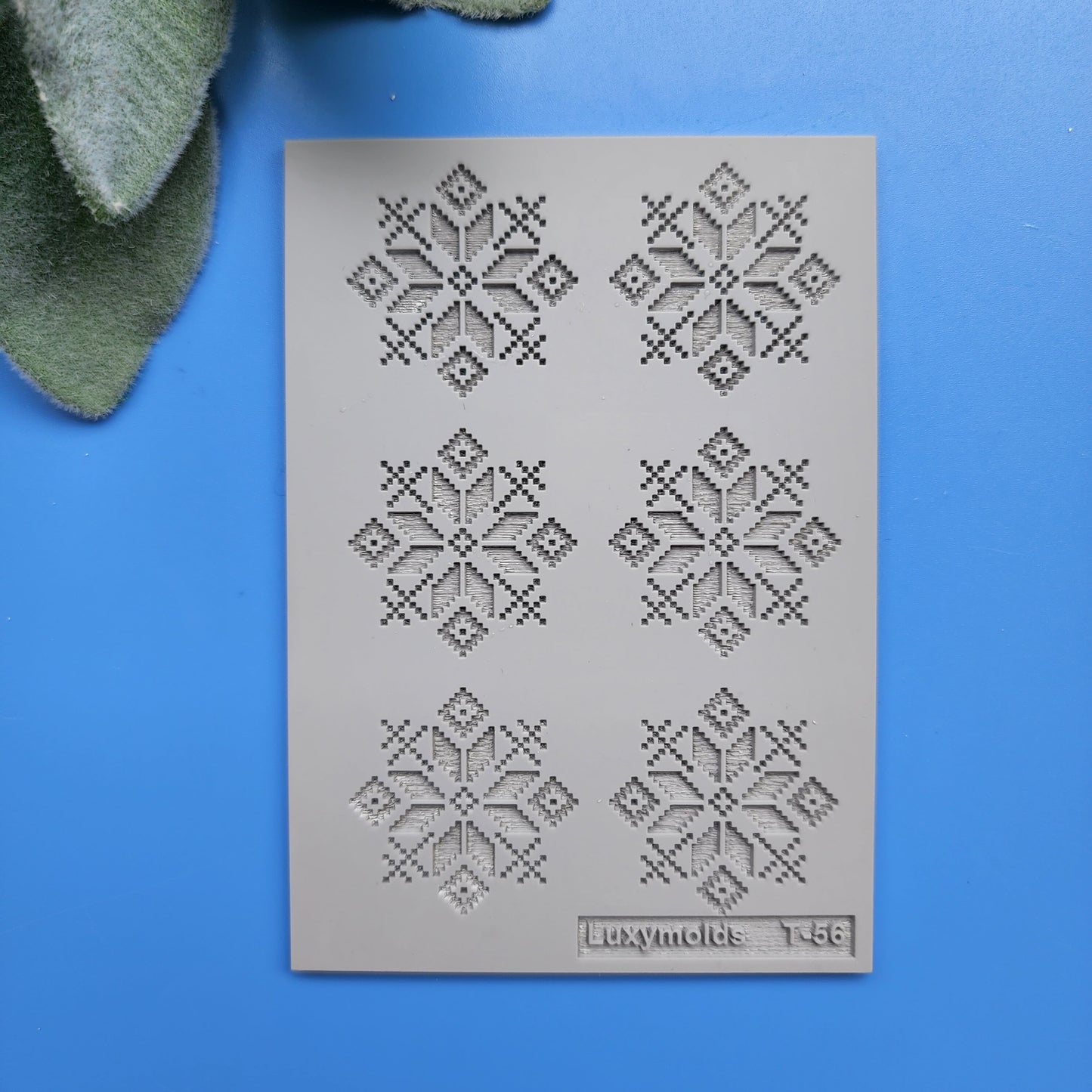 Polymer clay Texture tile Texture mat Clay stamp Polymer clay texture stencils "Folk pattern" T-56