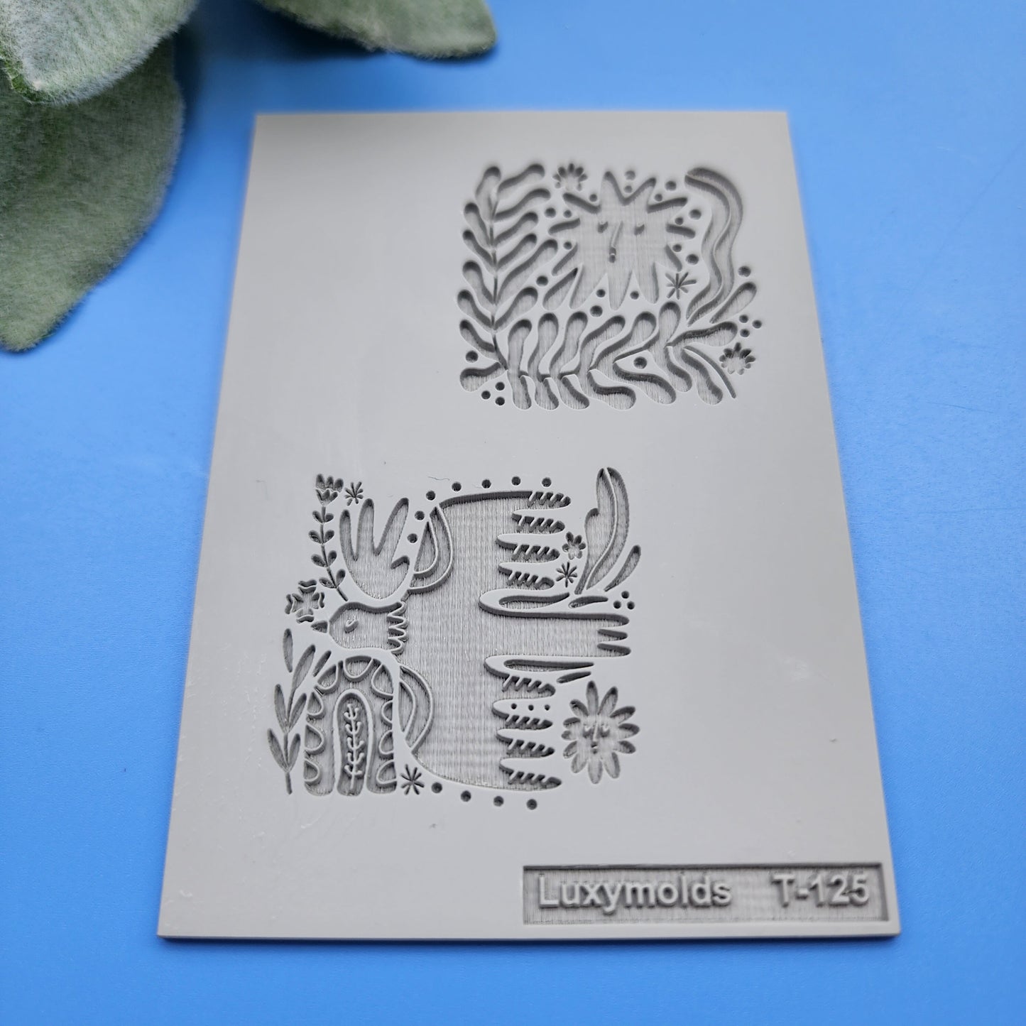 Polymer clay Texture tile Texture mat Clay stamp Polymer clay texture stencils "Scandinavic" T-125
