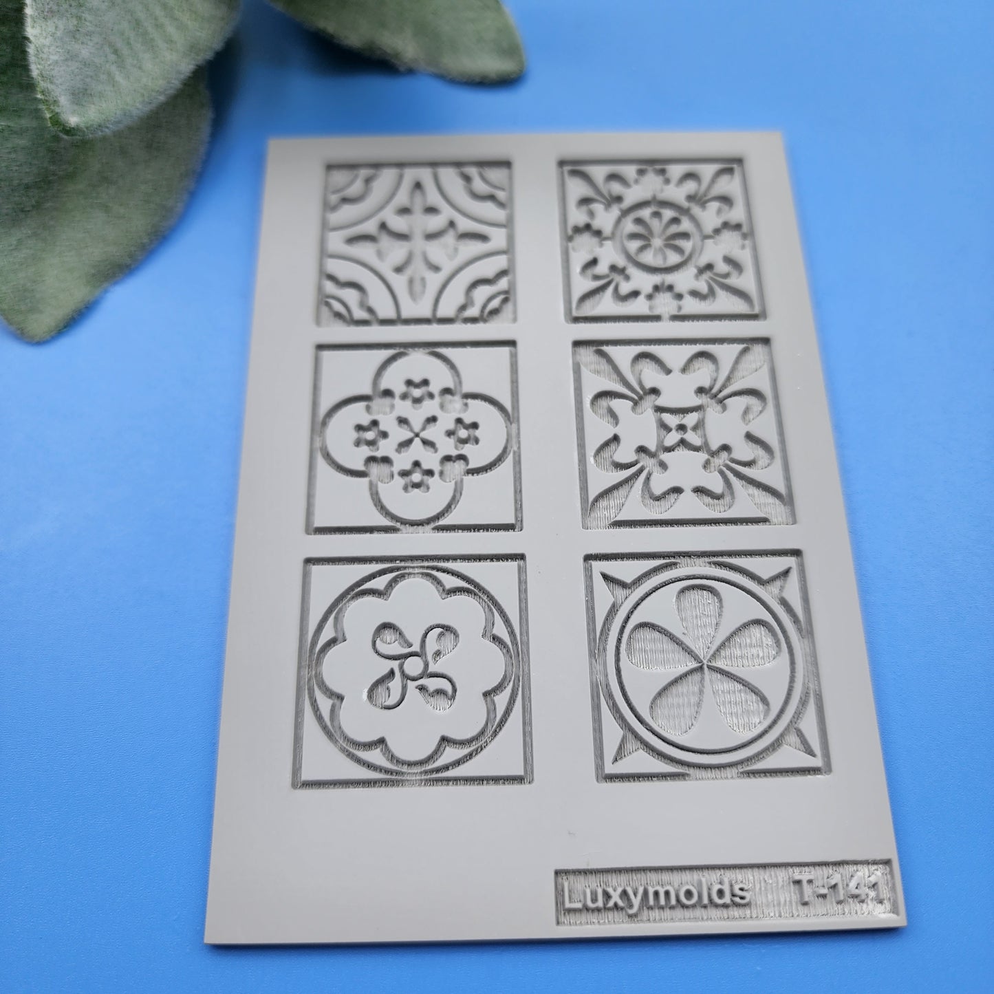 Polymer clay Texture tile Texture mat Clay stamp Polymer clay texture stencils "Tile" T-141