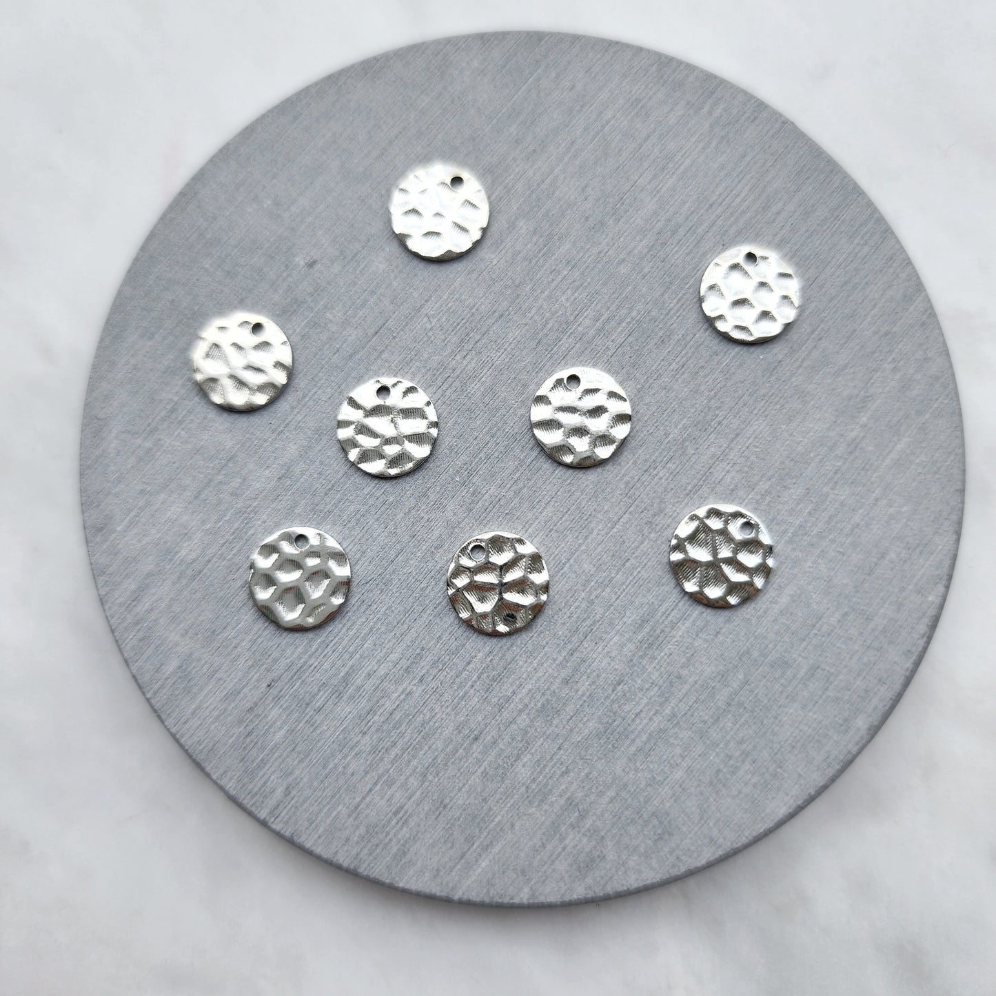 Silver charms Circle Earrings components Earrings findings DIY jewelry