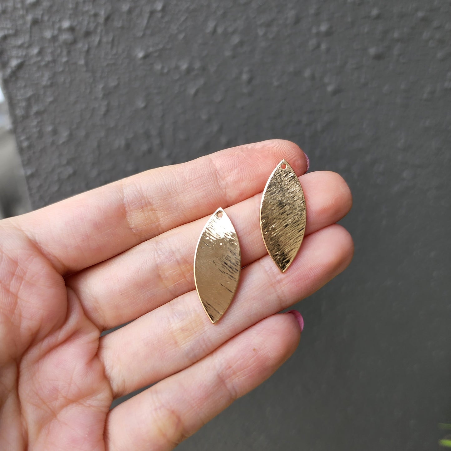 Gold plated charms Earrings components Earrings findings DIY jewelry