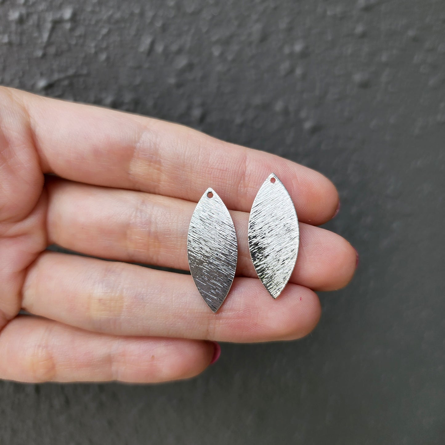 Silver charms Earrings components Earrings findings DIY jewelry