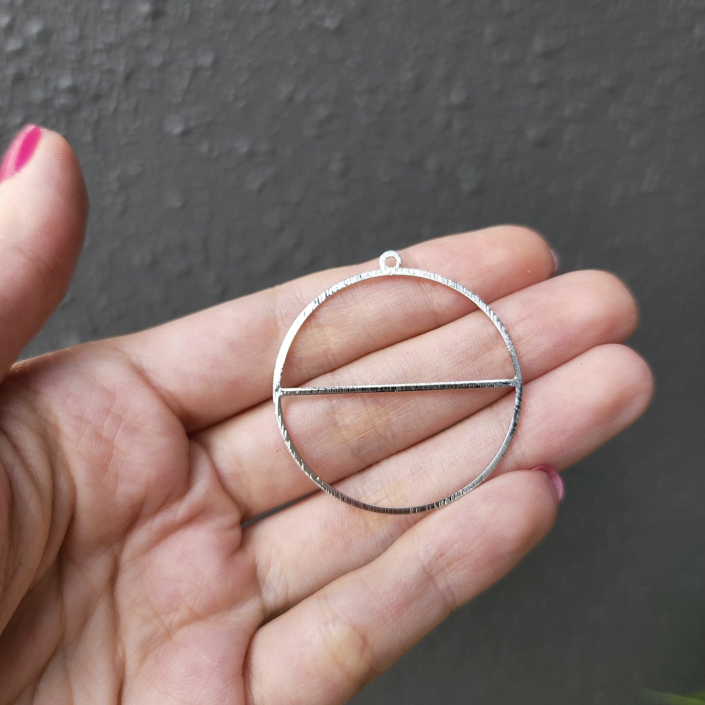 Silver charms Circle Earrings components Earrings findings DIY jewelry