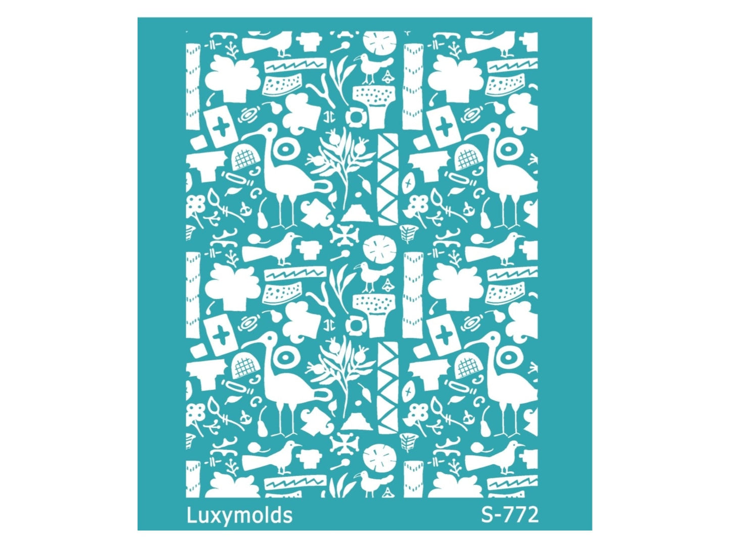Silk screen stencil for polymer clay "Luxymolds" S-772